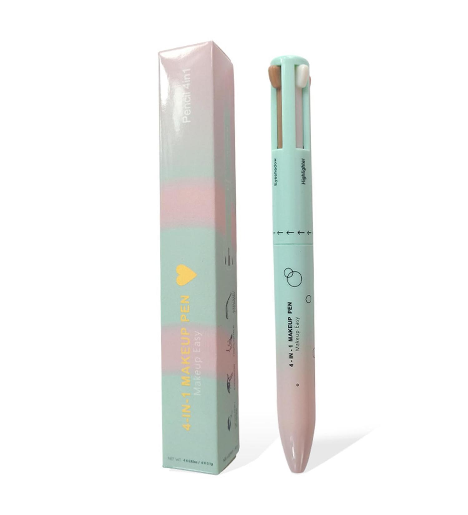 Eyeliner 4 In 1 Makeup Pen Multifunctional Makeup Pen With Eyeliner Lip Liner Eyebrow Pencil And Highlighter Portable Travel Easy-To-Apply Makeup Pencil - Buy Online on GoSupps.com