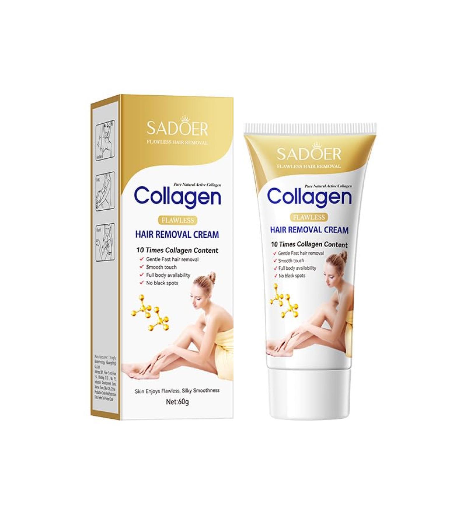 Hair Removal Cream for Women | Sensitive Skin-Friendly Fast & Moisturizing Painless Depilatory Solution - Buy Online on GoSupps.com