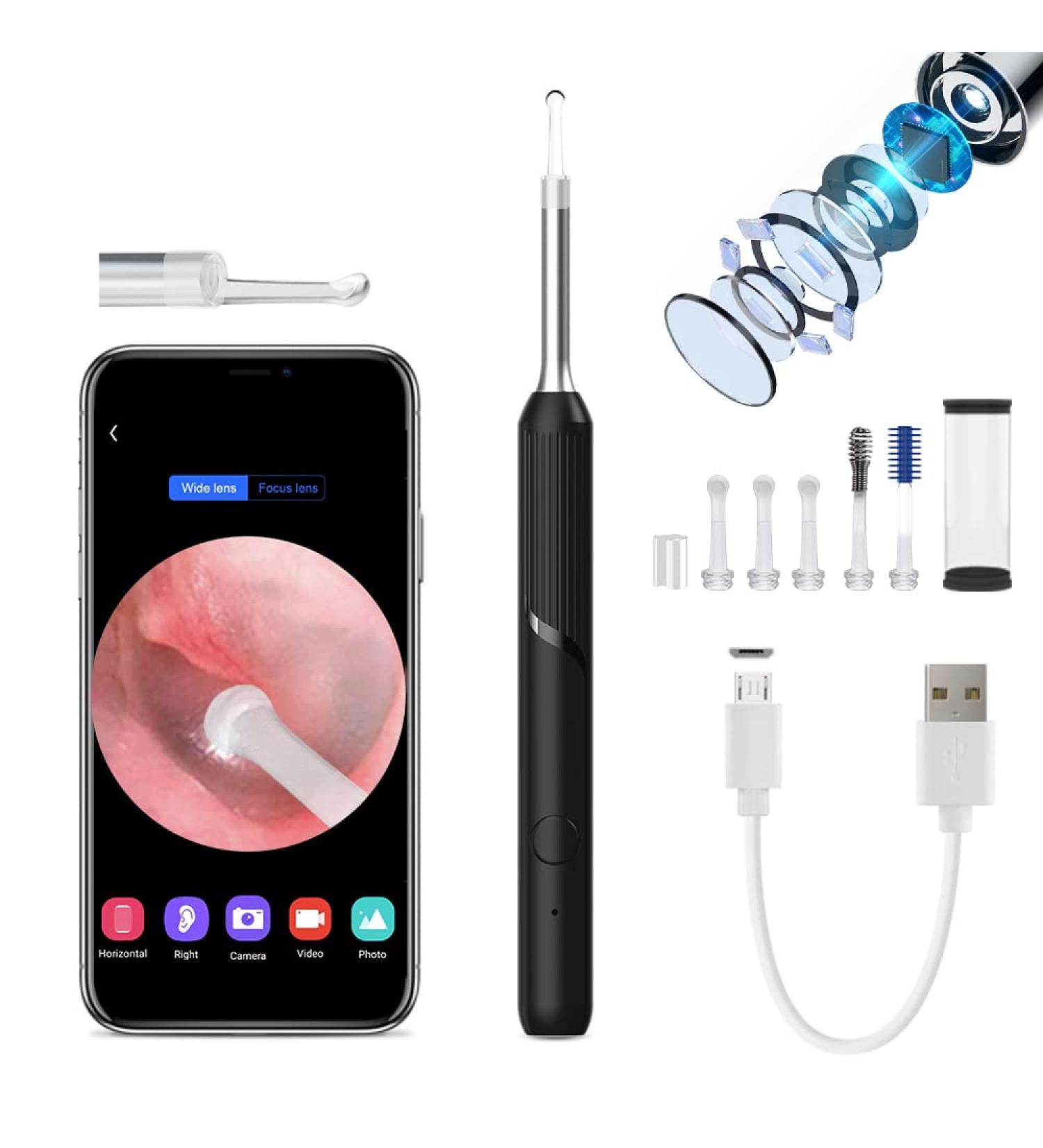 Wireless Ear Wax Removal Tool | 1280P Camera & Cleaner Kit | Otoscope Endoscope for Earwax Removal - Buy Online on GoSupps.com