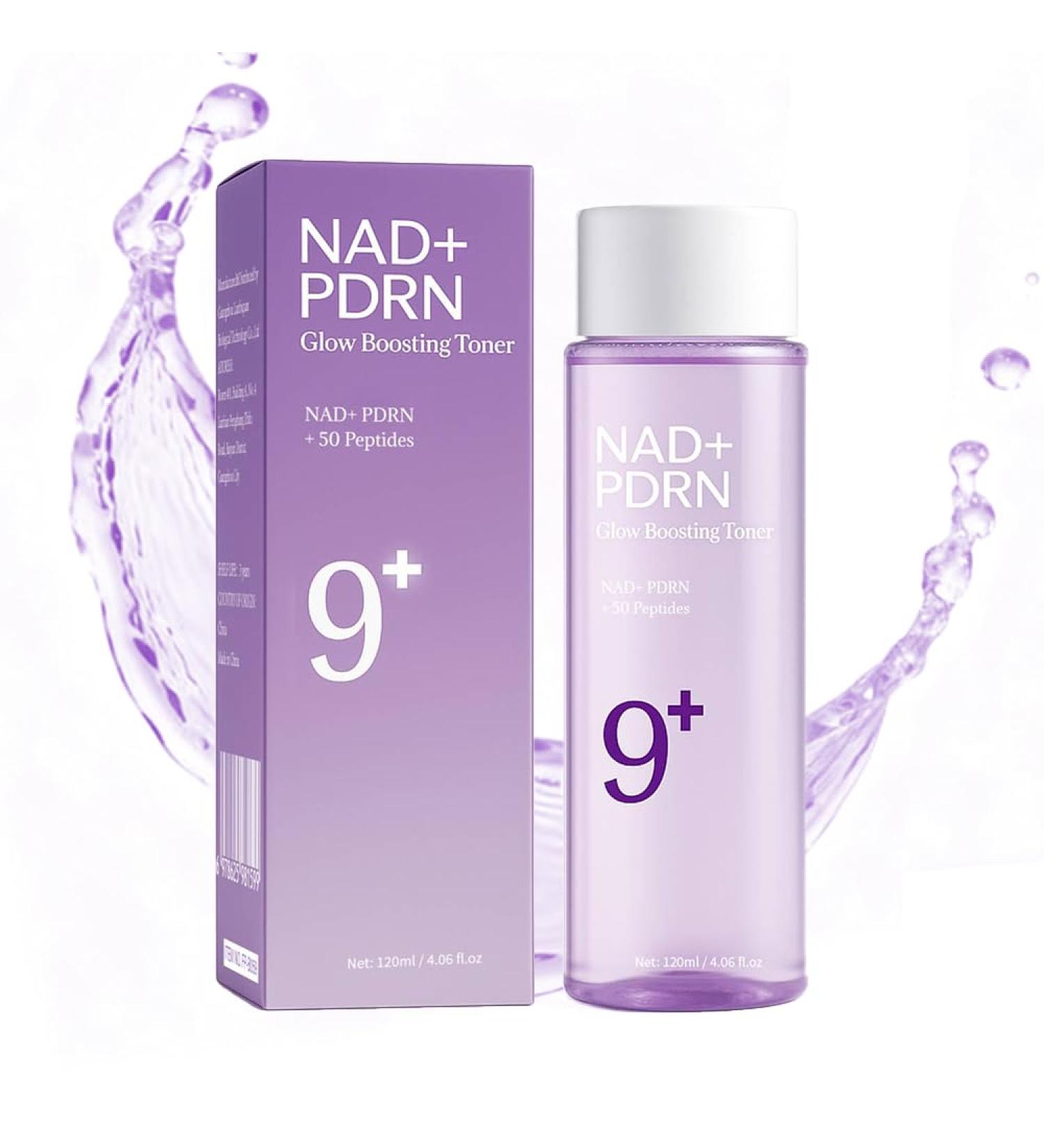 NAD+PDRN Glow Brightening Toner | No.9 Brightening Toner | Firming Skin Anti Wrinkle Soothing Moisturizing | Firming Skincare Products | 4.06FL OZ | 1PCS. - Buy Online on GoSupps.com