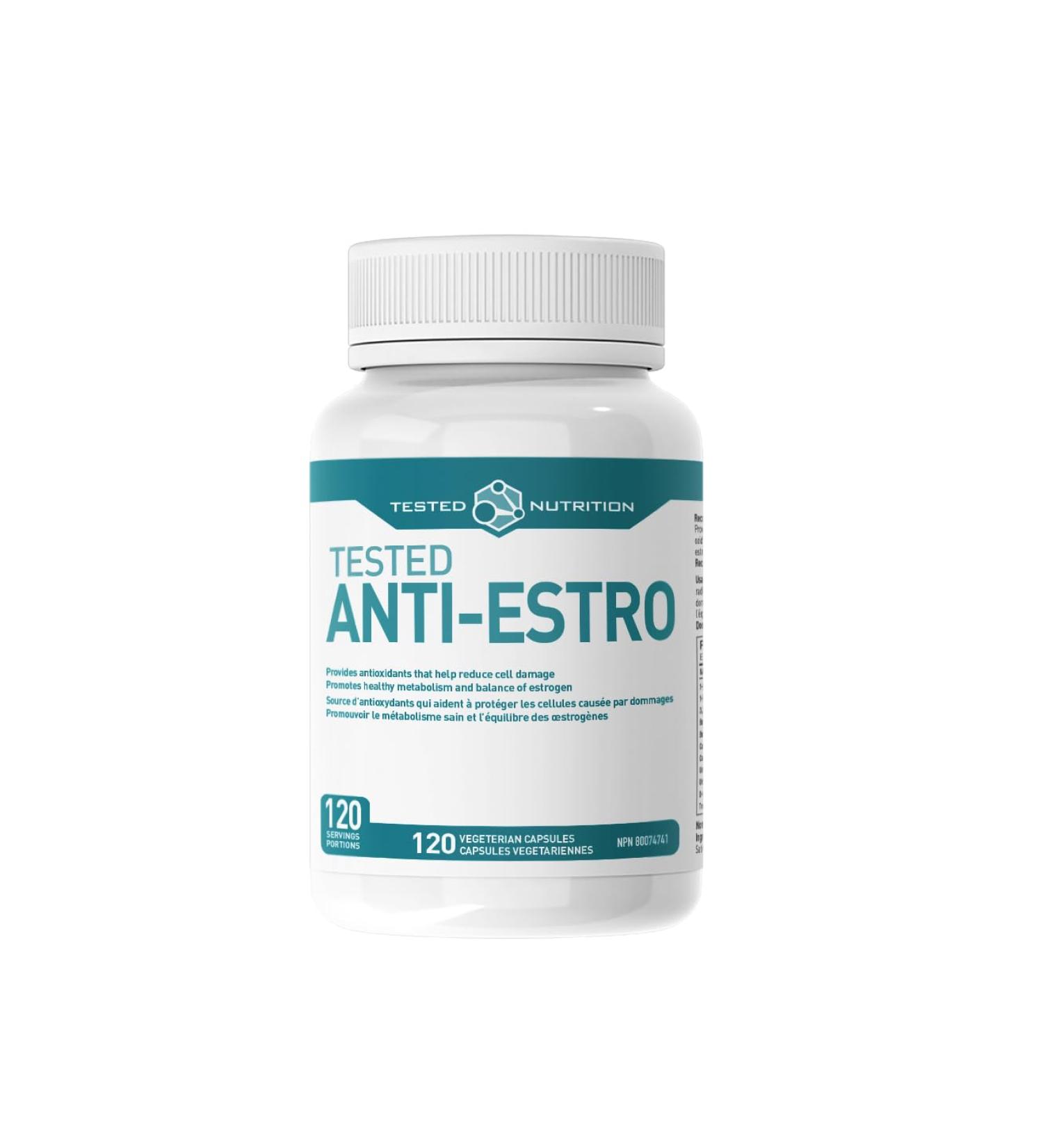 Tested Nutrition Tested Anti-Estro Capsules | Promotes Healthy Metabolism Estrogen Balance Source of Antioxidants for Men & Women | 120 Servings (120 Capsules) - Buy Online on GoSupps.com