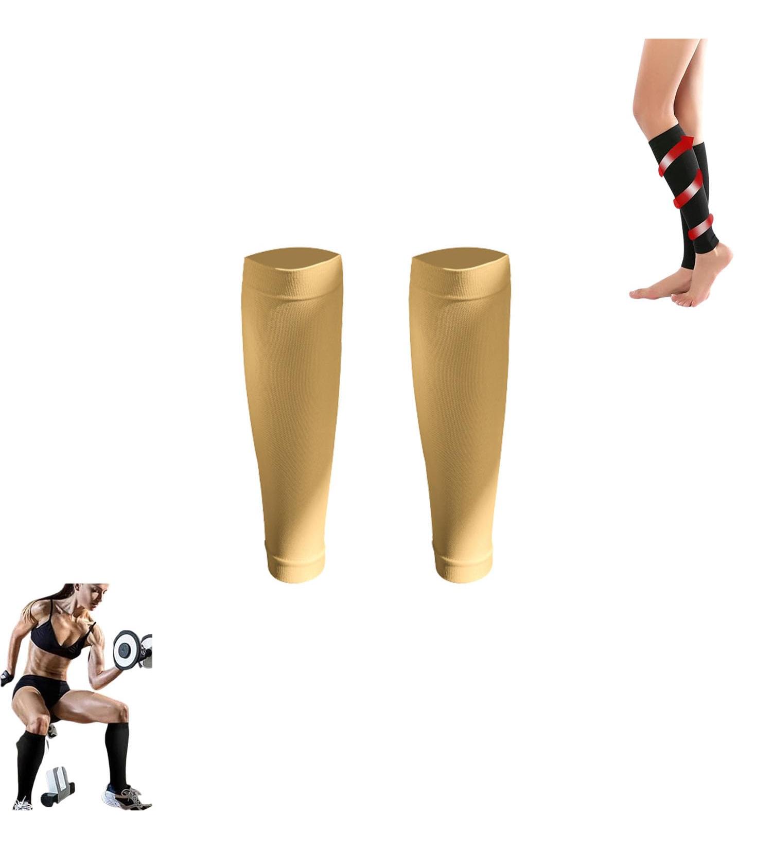 JosuE Royalaura Medical Grade Compression Socks - Yellow Calf Sleeve | One Size | Best International Shipping - Buy Online on GoSupps.com