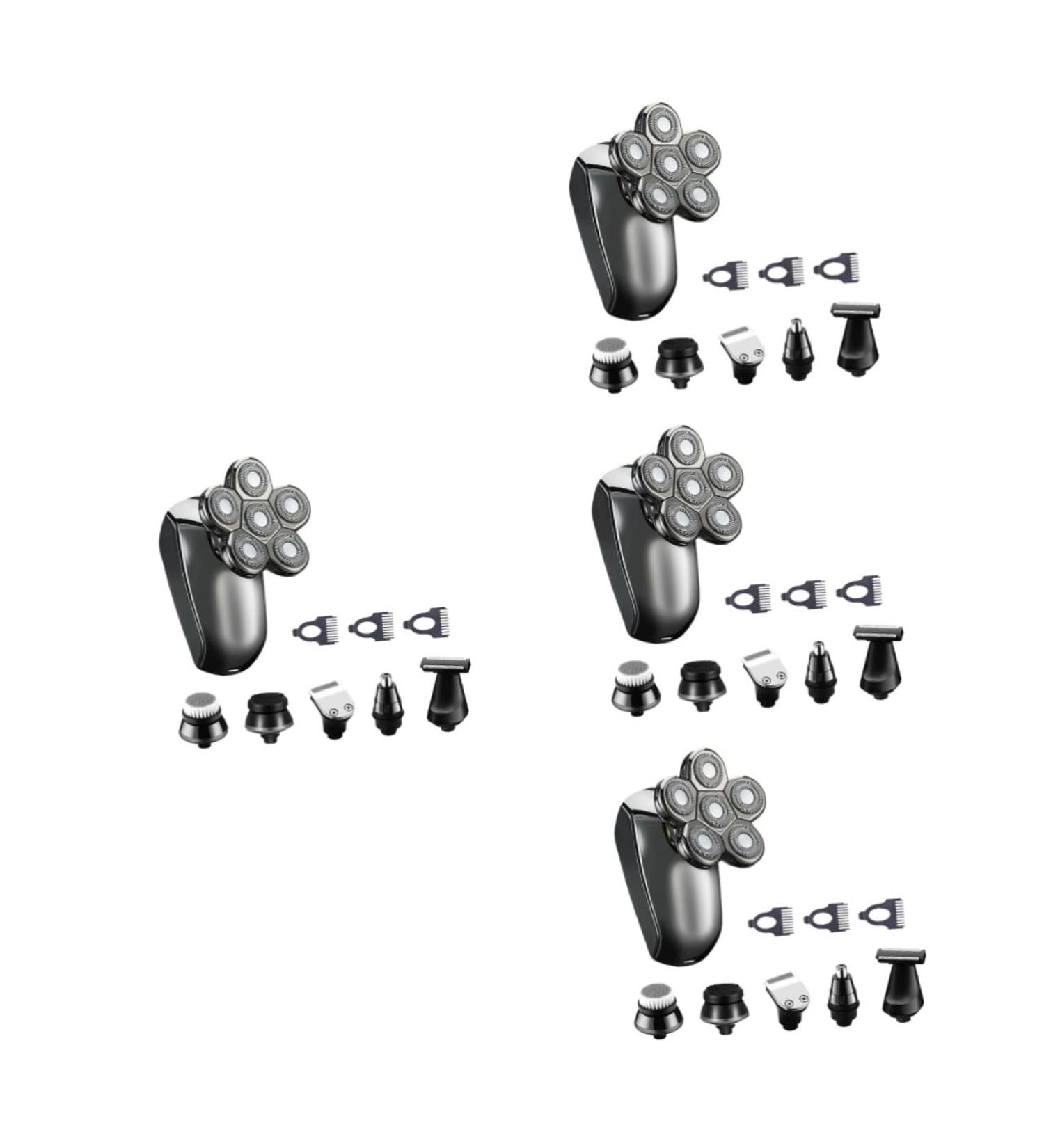 FRCOLOR 4 Sets Electric Shaver for Men - Complete Barber Grooming Kit | Body Shaver Beard Clippers & Nose Hair Trimmer - Buy Online on GoSupps.com