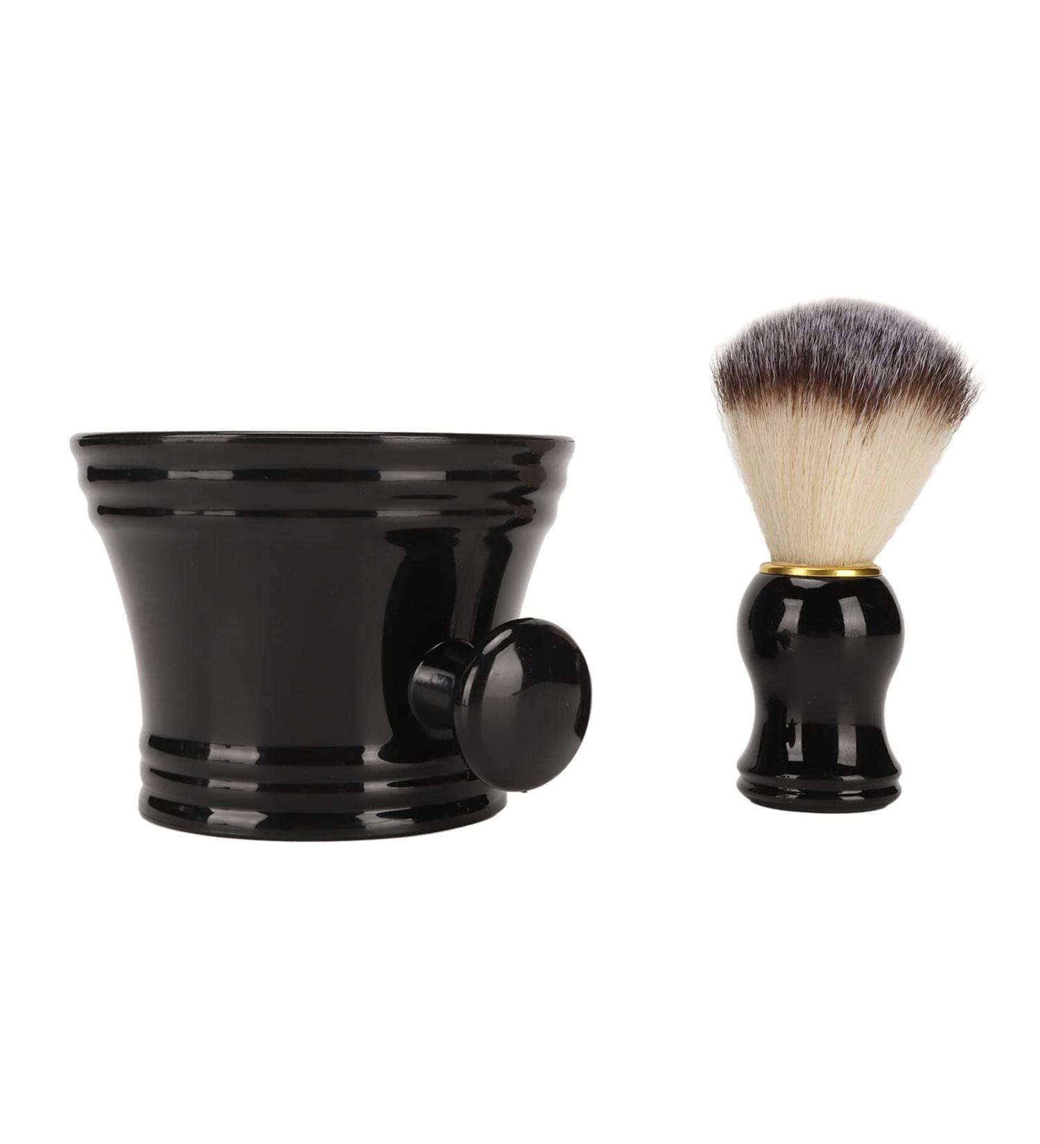 Luxury Razor Brush with Smooth Handle - Large Capacity Bowl | Perfect Gift for Men | Durable Plastic & Artificial Bristles - Buy Online on GoSupps.com