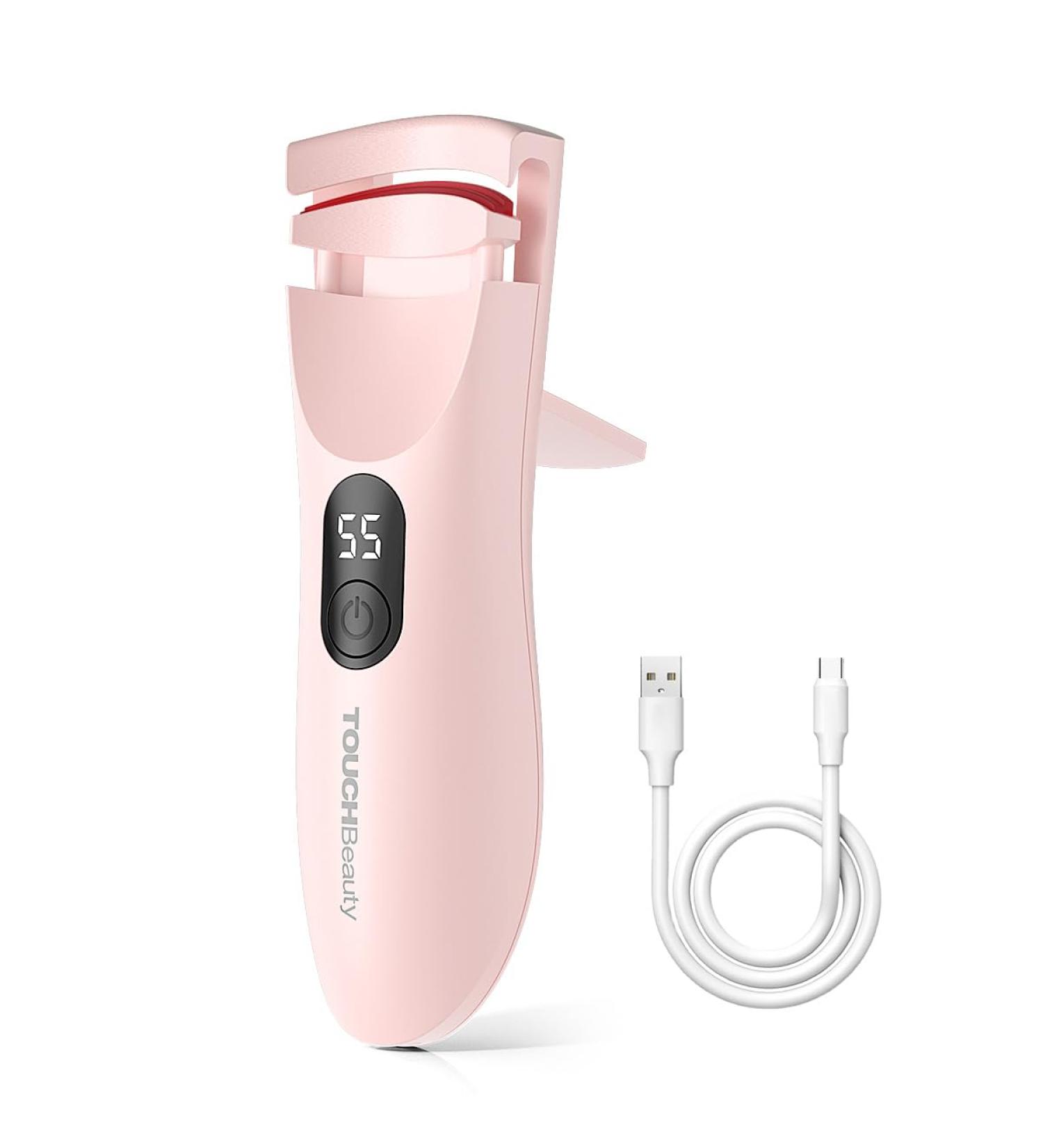 TOUCHBeauty AG-2316EU Heated Eyelash Curler with LED Display Electric Eyelash Curler with 3 Temperature Settings Natural Swing with Heating Silicone 10s Fast Heating and Long Durability - Buy Online on GoSupps.com