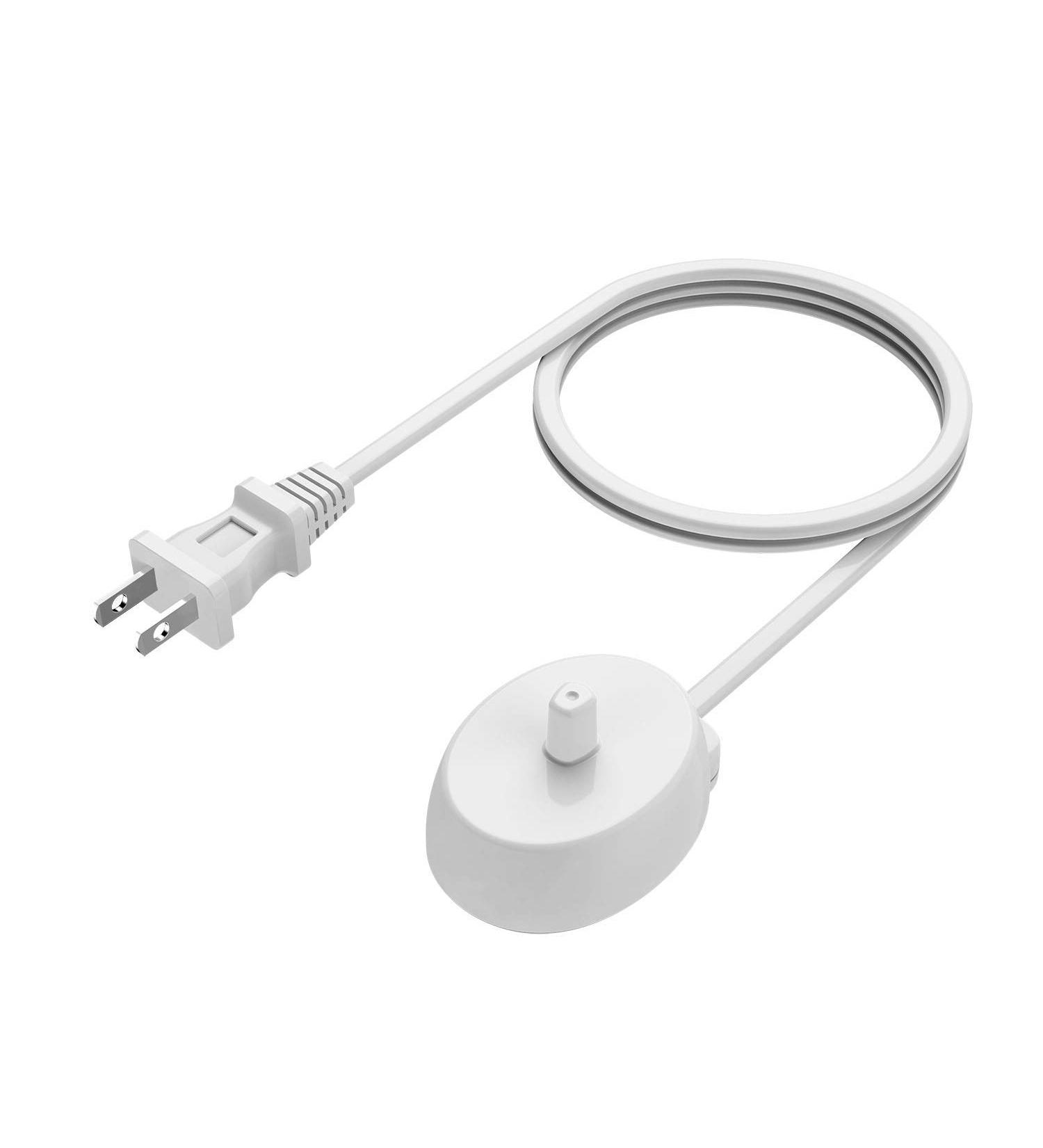 Oral-B Electric Toothbrush Charger - LAP POW Model 3757 | Inductive Charging Base for Braun Oral-B | Portable & Waterproof Power Cord - White - Buy Online on GoSupps.com