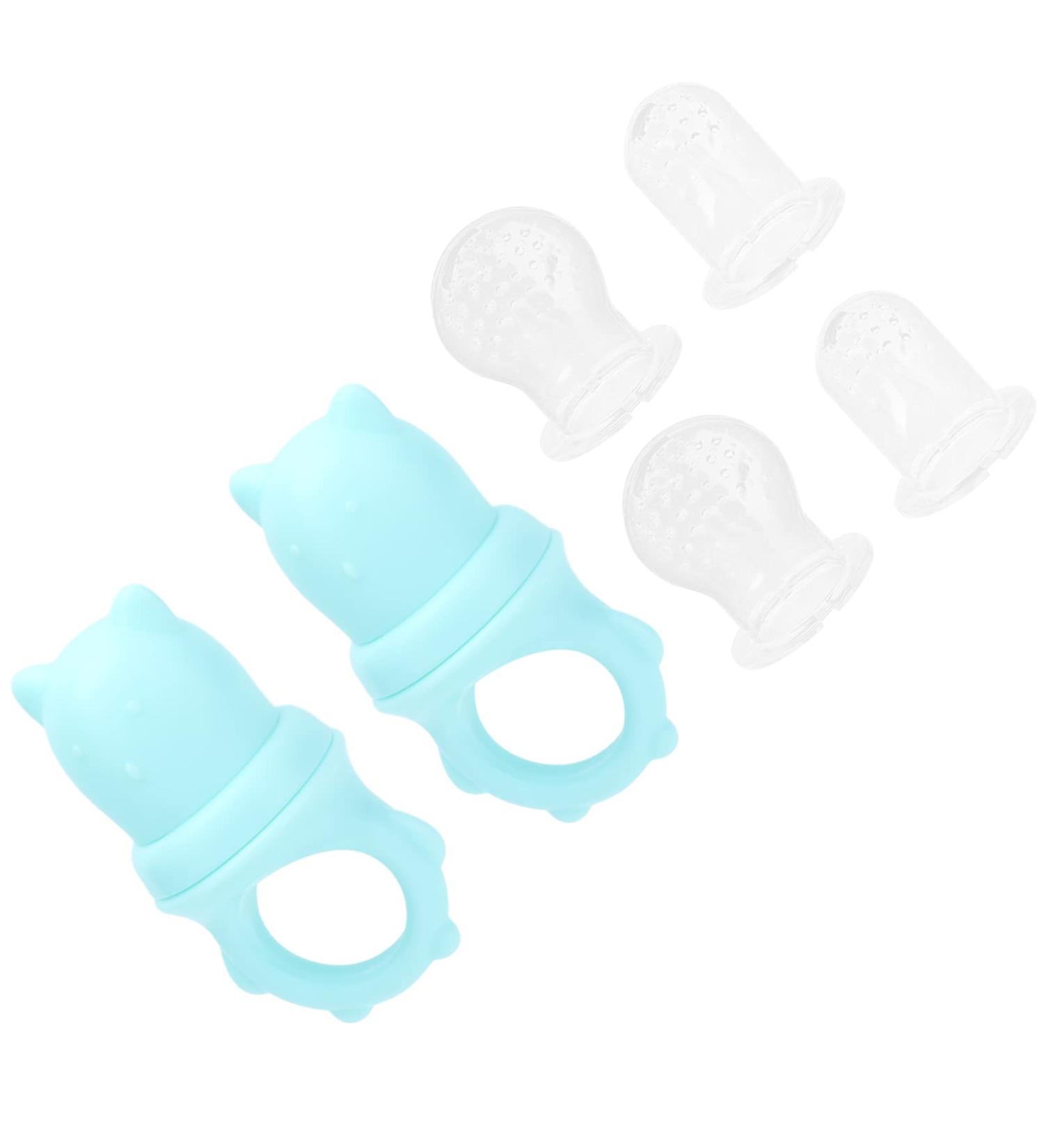 Buy Baby Fruit Feeder - Multi-Function Food Pacifier for Infants | Large Handle Blue - Buy Online on GoSupps.com