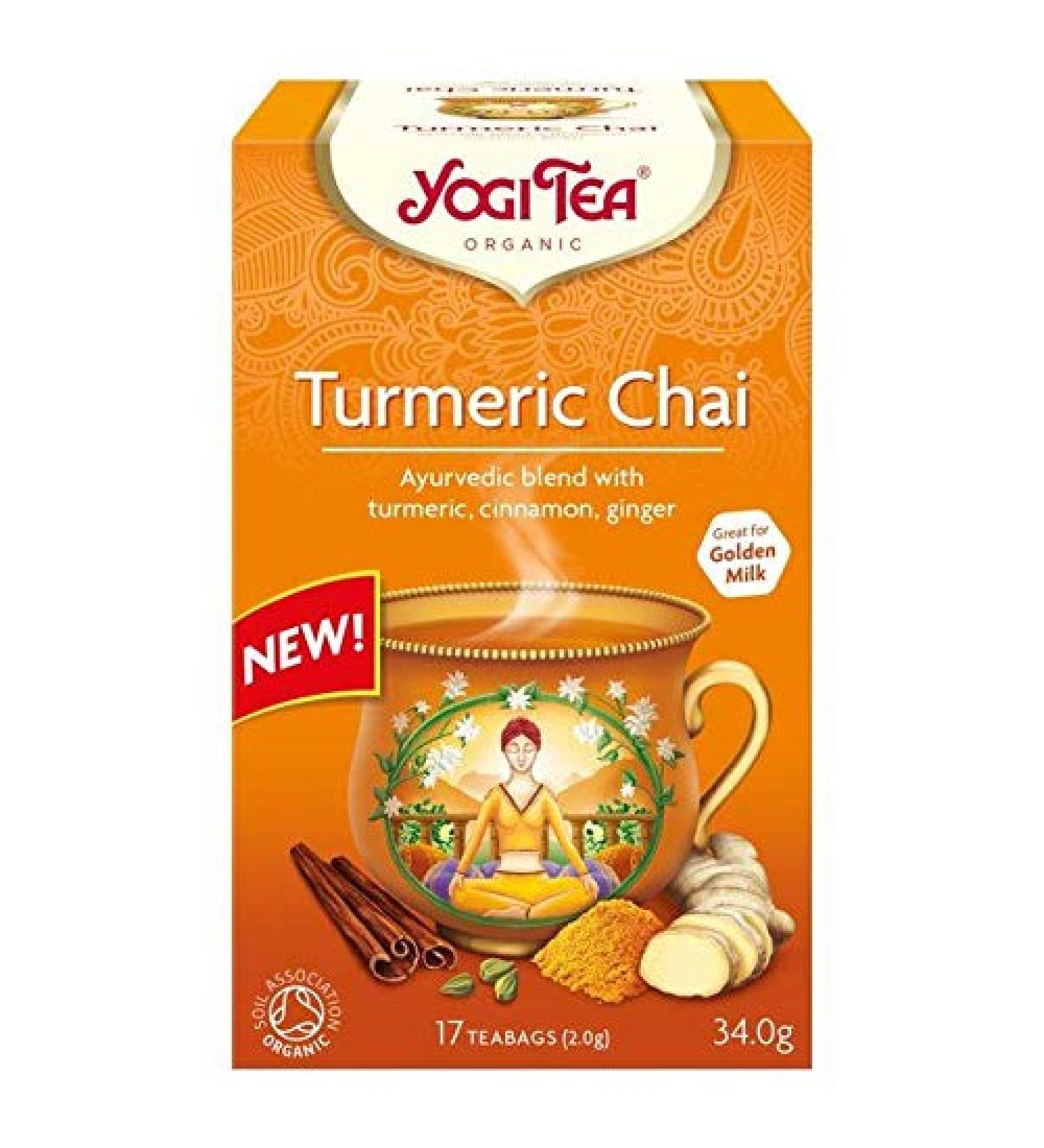 Yogi Tea Org Tea Yogi Turmeric Tea Bags Of 17 Tea Per Pack