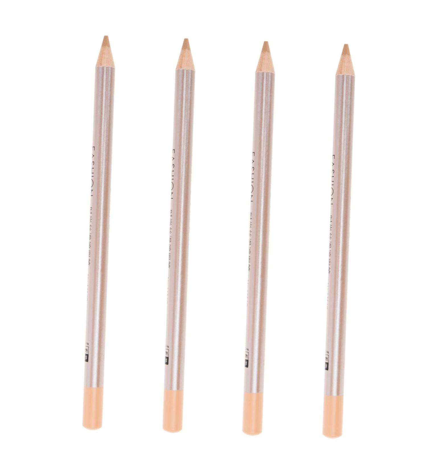 FOMIYES 4pcs Concealer Pen Powder Foundation Makeup Wooden Makeup Highlighter Stick Make up Pencil 16x0.8cm Ivory - Buy Online on GoSupps.com