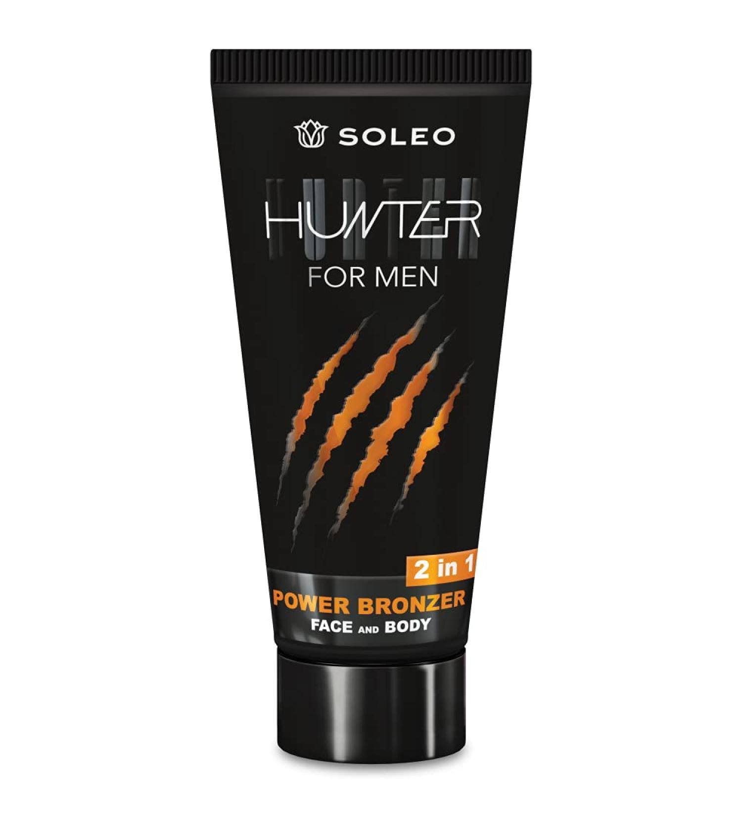 Soleo Hunter for Men 2 in 1 Power Bronzer Tanning Lotion (150ml)
