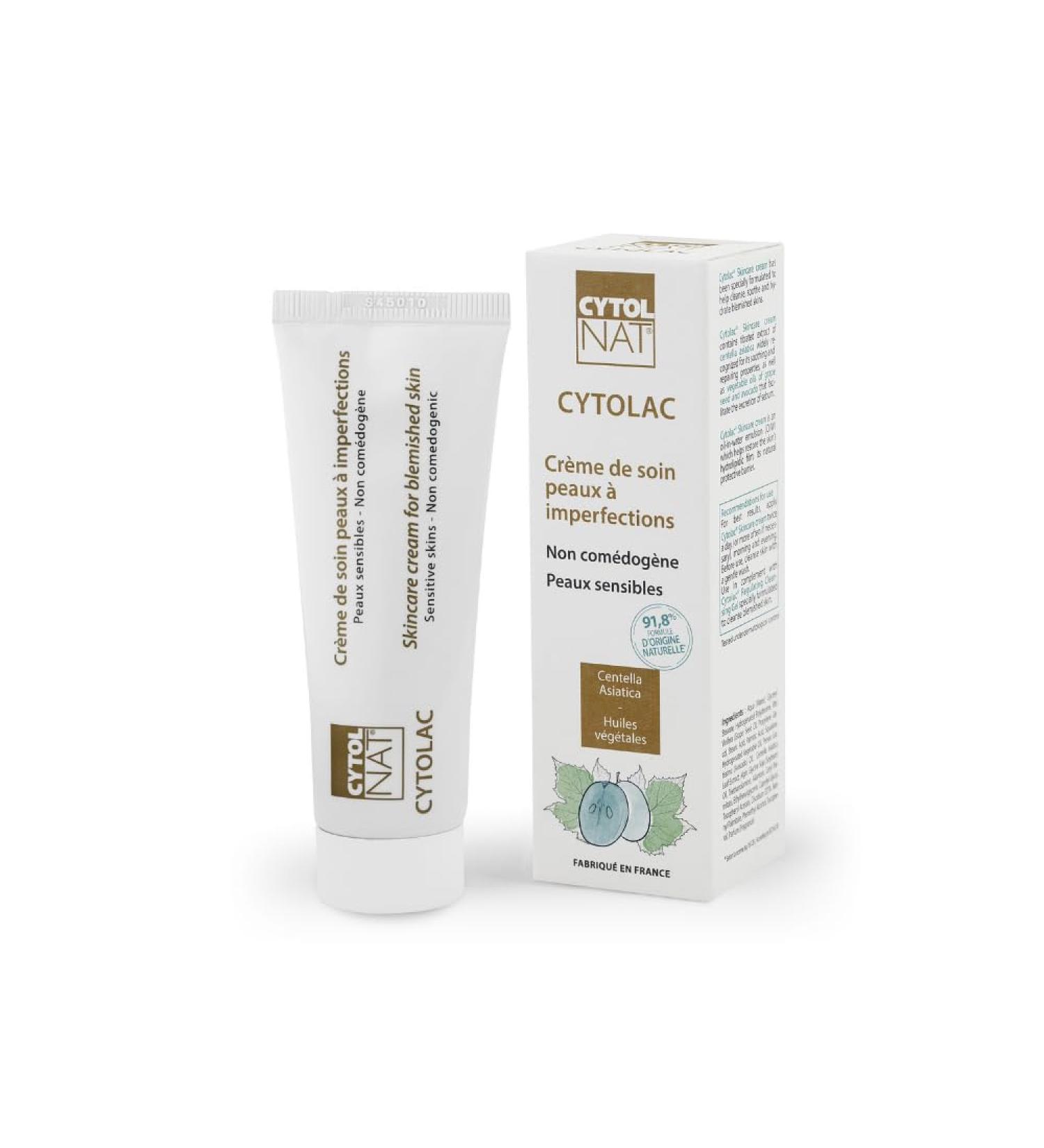 Cytolac Anti-Imperfections Cream-Sensitive skin with acneic tendencies-soothes and moisturizes skin with acneic tendencies-Visible and lasting reduction in the number of blackheads 50 ml-Cytolnat - Buy Online on GoSupps.com