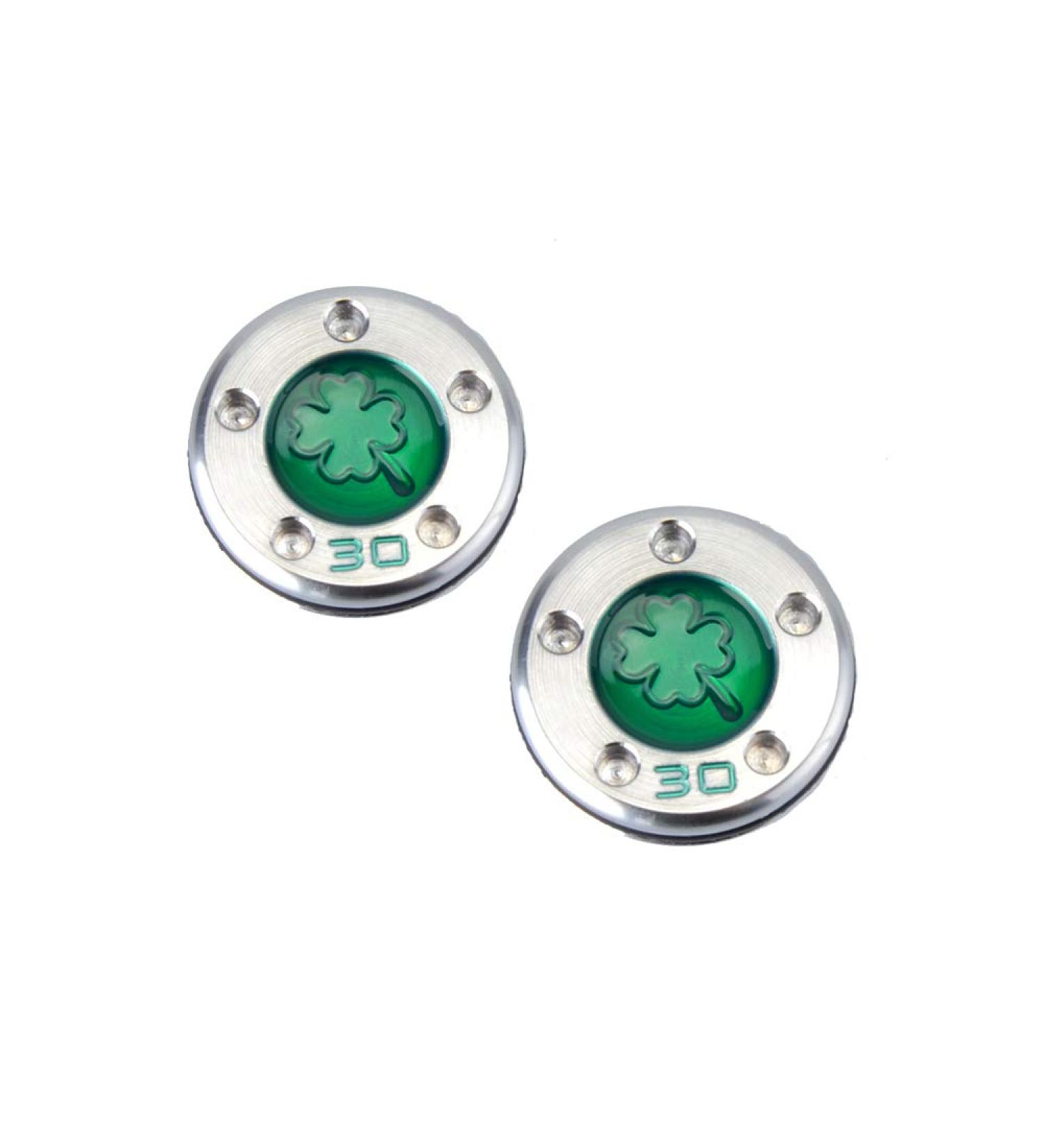 GOOACTION Custom Golf Putter Weights - Green Lucky Four-Leaf Clover (2PCS) - Compatible with Newport, Studio California, GoLo, Futura X Series - 30.0g - Buy Online on GoSupps.com