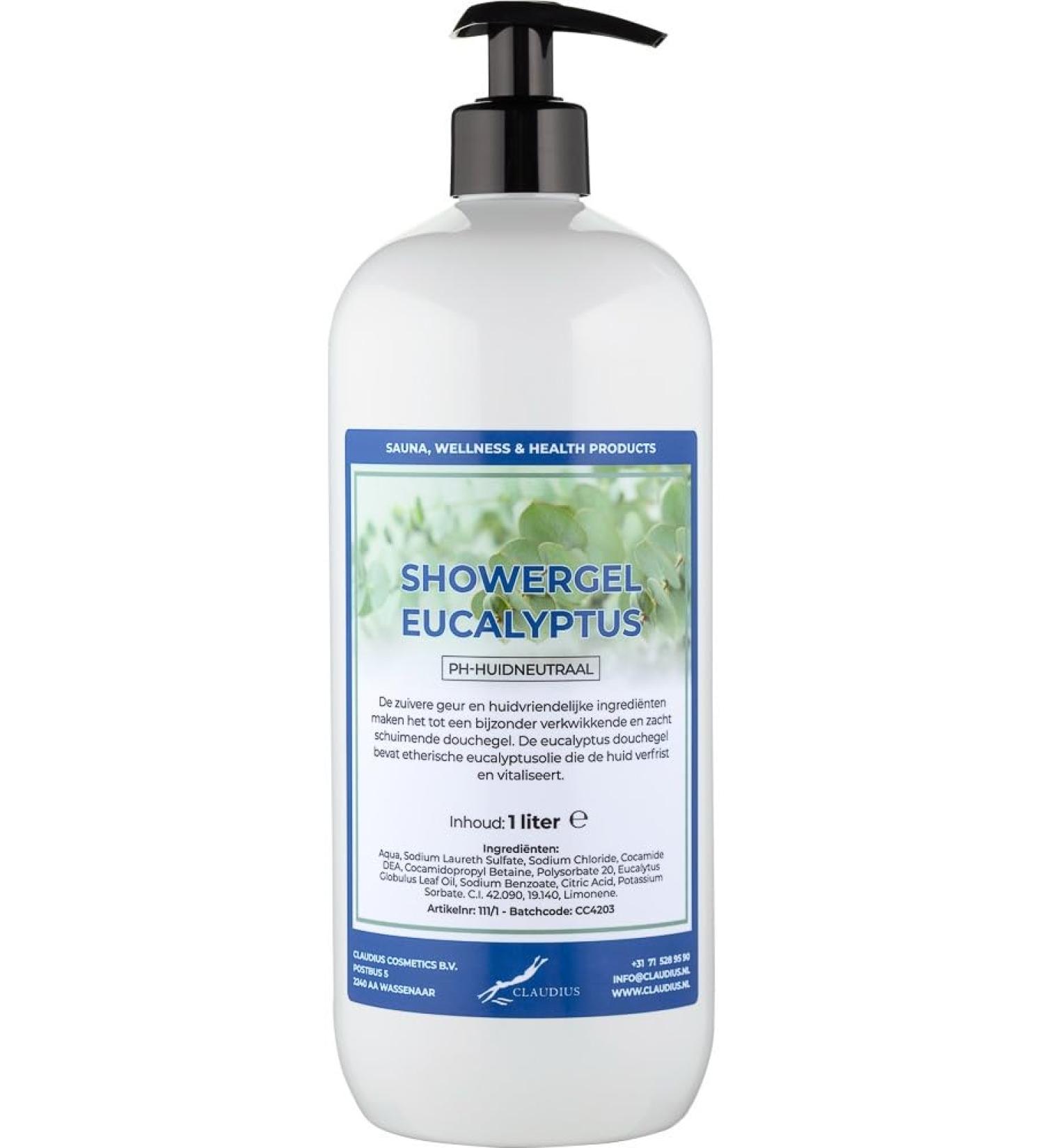 Claudius Showergel Eucalyptus 1 Liter with free pump