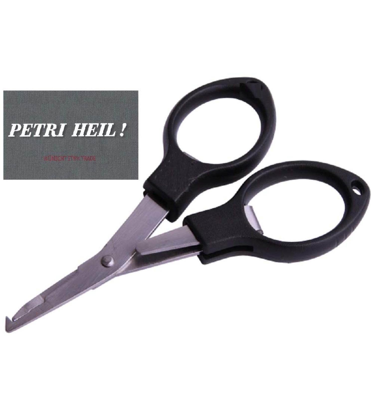 Angelschere Braid Schere & Sprengringzange Faltbare 10cm Splitring Schere mit Gratis Petri Heil Aufkleber | Internationaler Versand - Buy Online on GoSupps.com