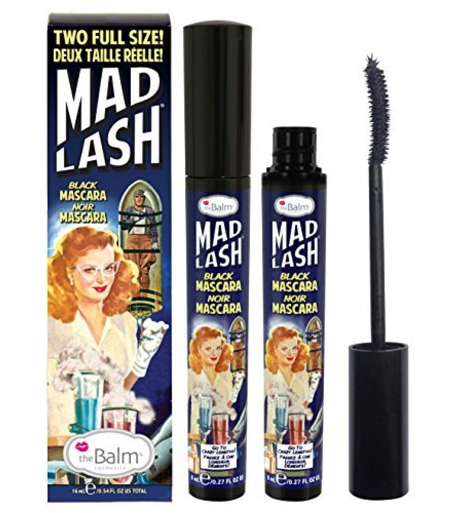 theBalm Mad Lash Mascara 0.27 Fl Oz (Pack of 2) Black