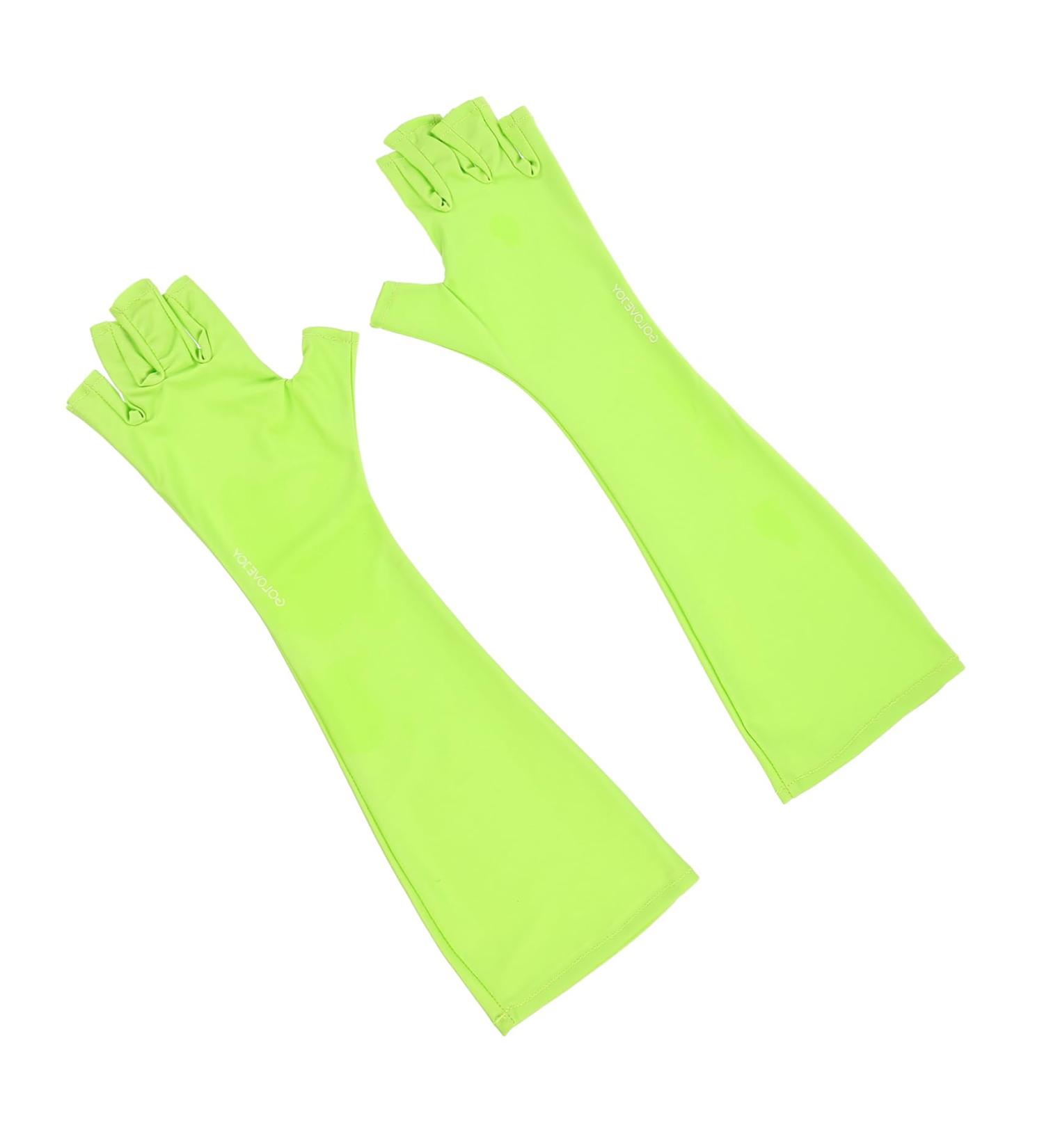 Beatifufu 1 Pair Nail Gloves Manicure Accessories The Gauntlet Nails Supplies Manicure Art Gloves Uv Led Lamps Glove Fingerless Manicure Gloves Glvoes Mj03 Skin Care Manicure Tools Polyester 25X9X0.4CM - Buy Online on GoSupps.com