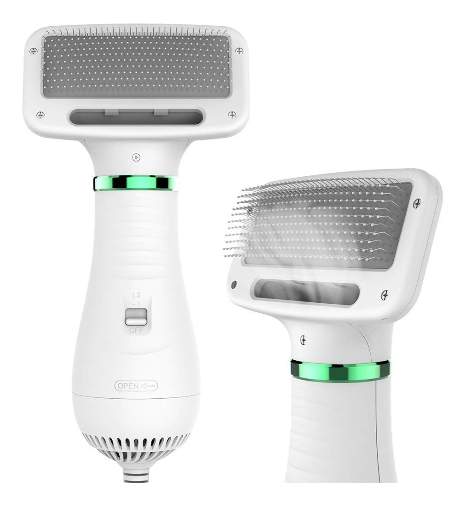 LIVEKEY 2-in-1 Pet Hair Dryer & Slicker Brush | Adjustable 2 Temperatures | For Small & Medium Dogs/Cats - Buy Online on GoSupps.com