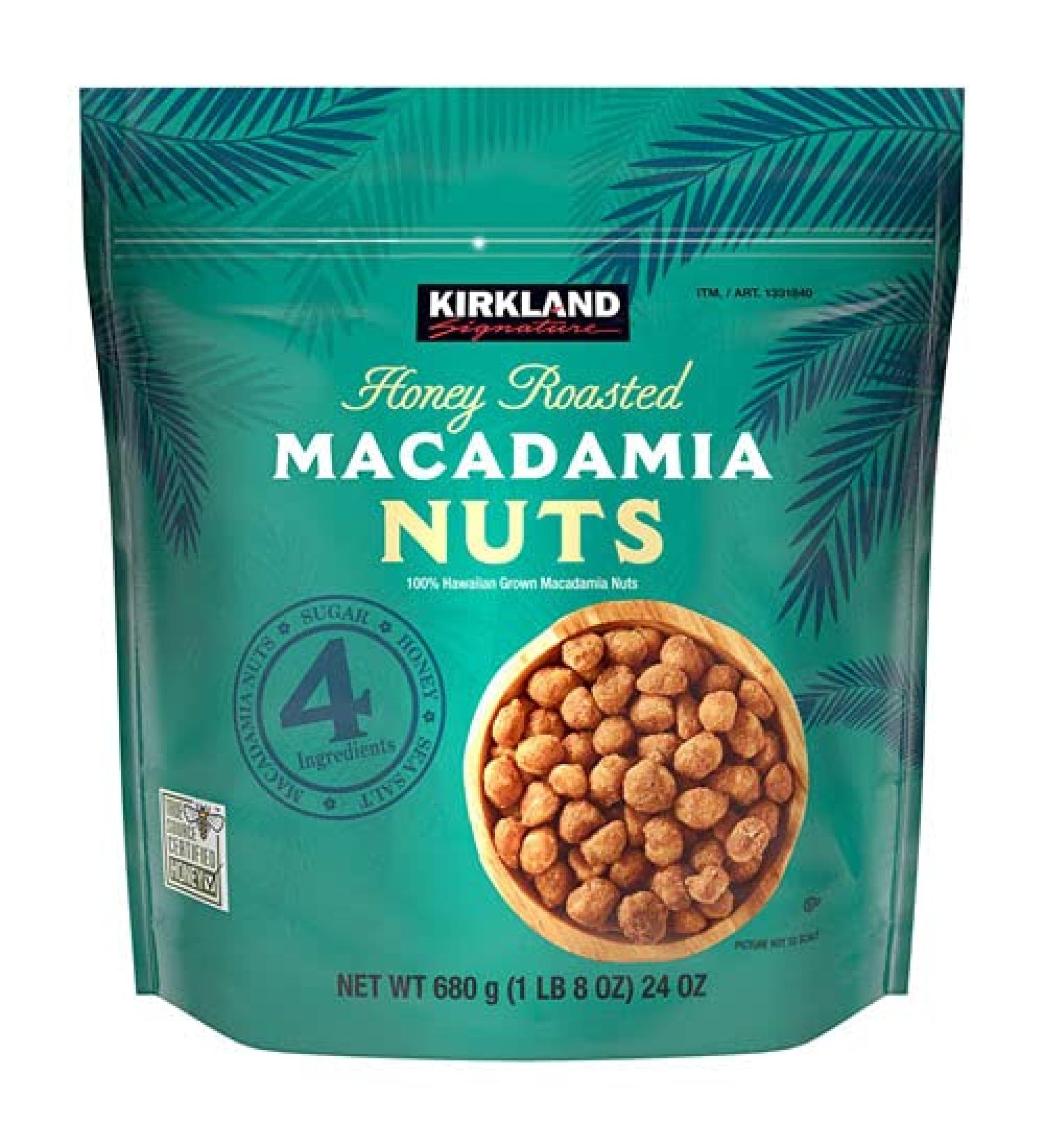 Kirkland Signature Honey Roasted Macadamia Nuts 24oz - Delicious Snack (Pack of 1) - Buy Online on GoSupps.com