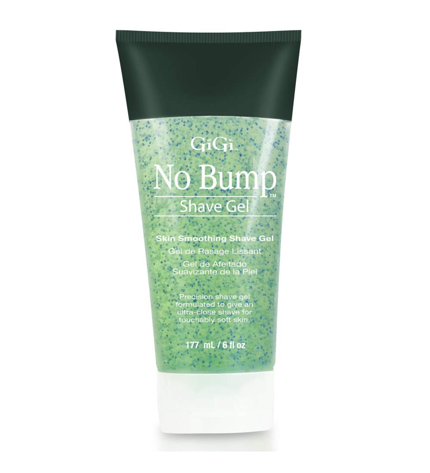 GiGi No Bump Shave Gel with Salicylic Acid & Chamomile - 6 fl oz | Prevent Ingrown Hairs, Bumps, Razor Burns | 1 Pack - Buy Online on GoSupps.com