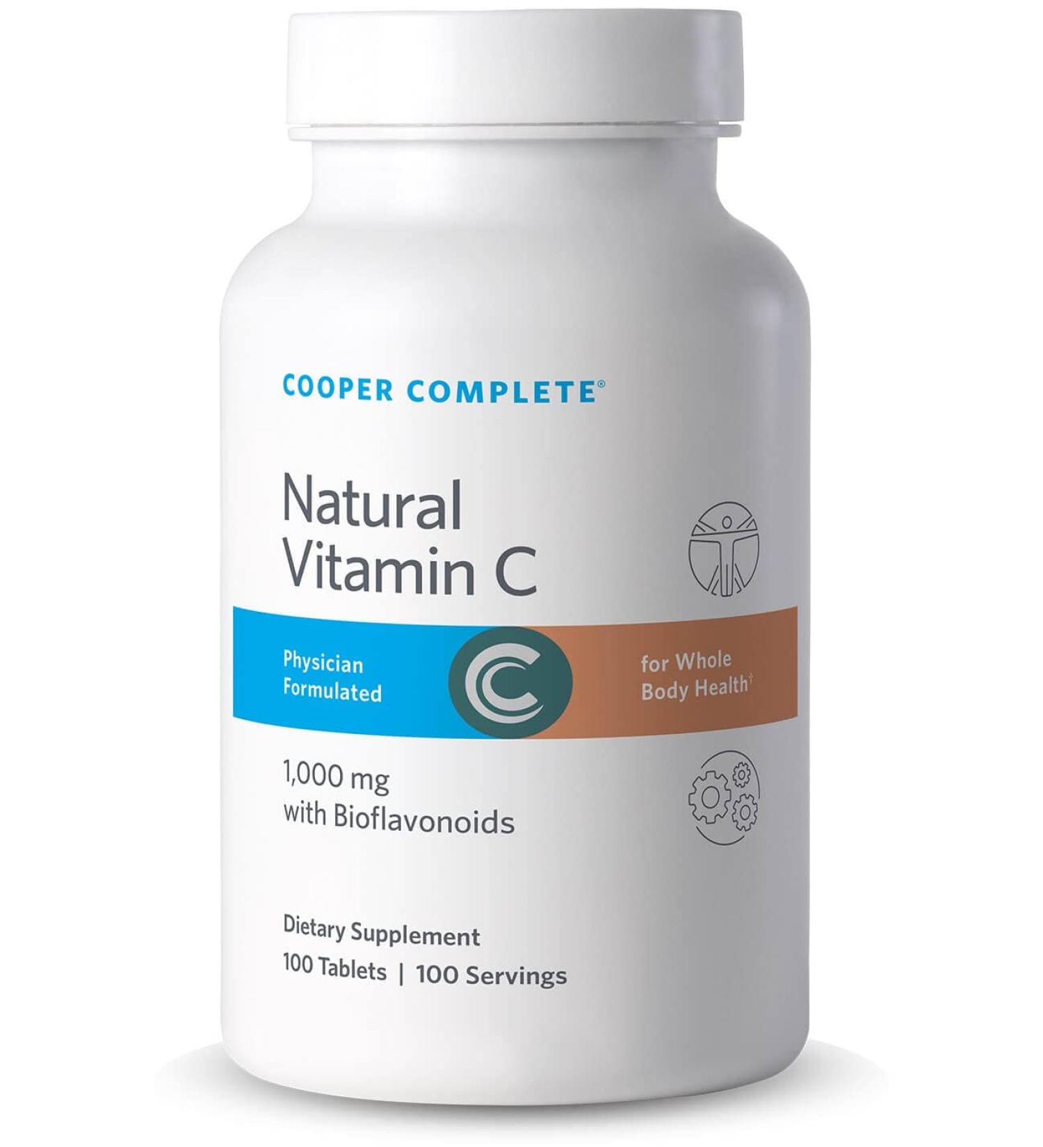 Cooper Complete Natural Vitamin C 1000 mg 100 Tablets per Bottle. Pack of 1 - Buy Online on GoSupps.com