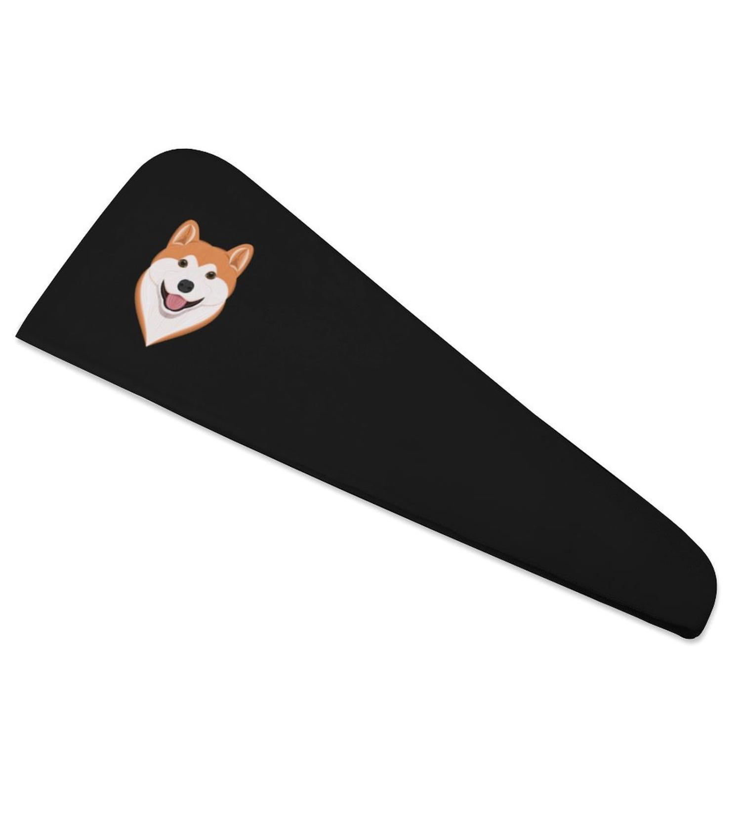 Cartoon Akita Dog Microfiber Hair Towel Wrap for Women - 10x26 Inch Super Absorbent Hair Turban with Button | Perfect for Quick Drying - Buy Online on GoSupps.com