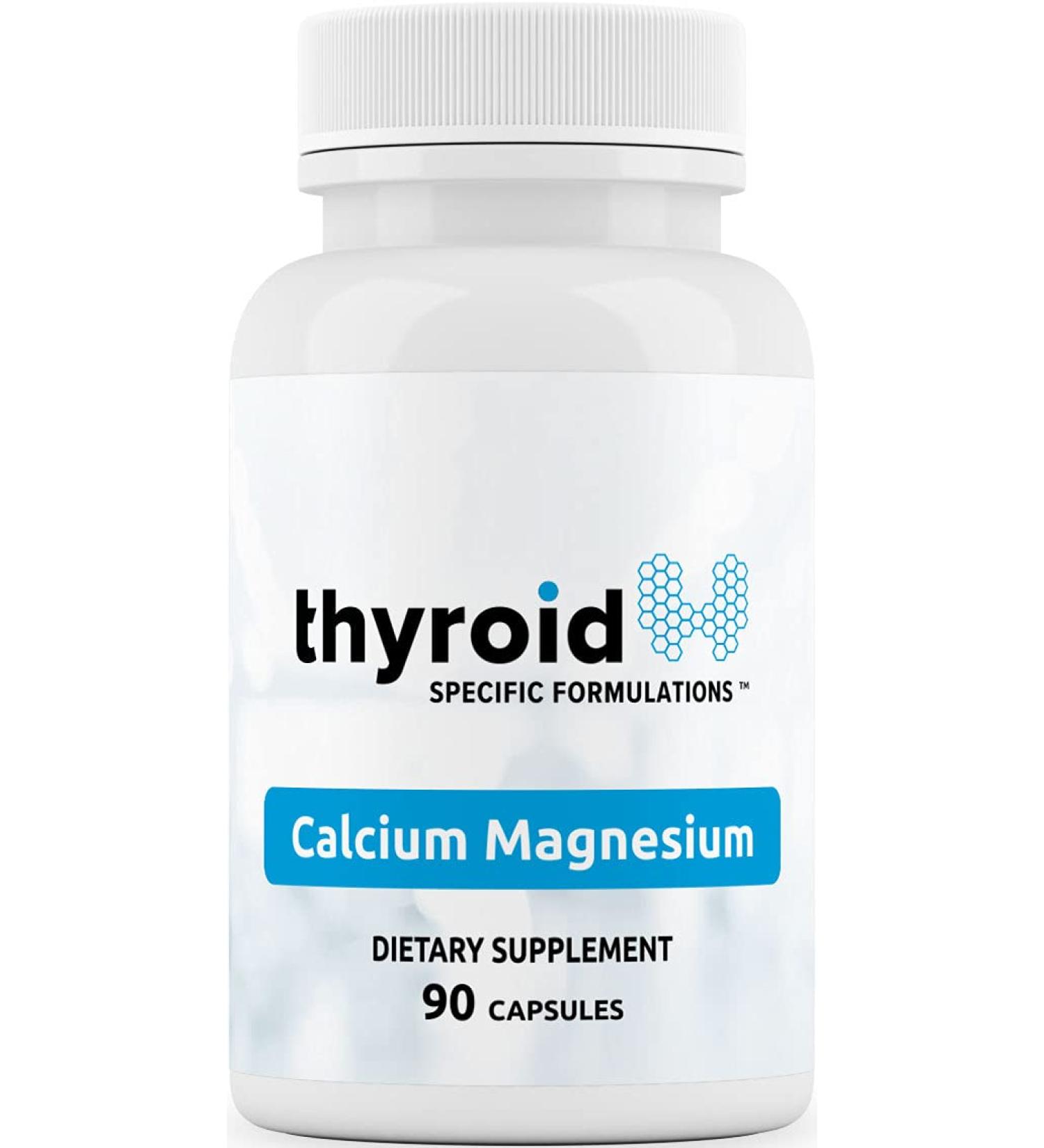 Calcium Magnesium - Doctor Formulated Clinically Proven to Help with Bone Strength Reduce Muscle Tension and Stabilize Parathyroid Function Support Thyroid Function