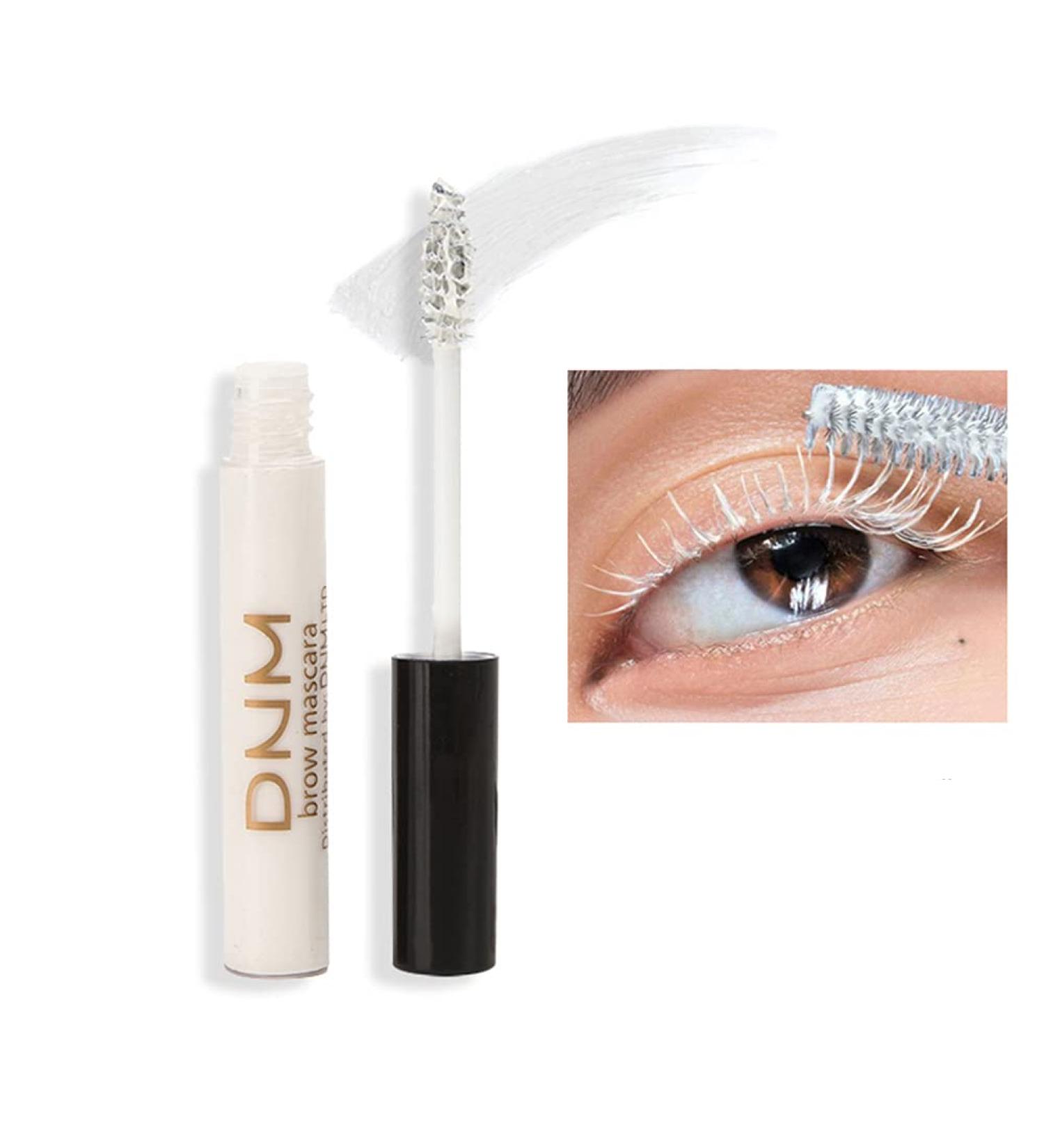 Symeas Waterproof White Mascara Non-dizzy Dye Long Lasting Mascara Quick Dry Eyelash Curling Lengthening Makeup Eyelashes Party Stage Use
