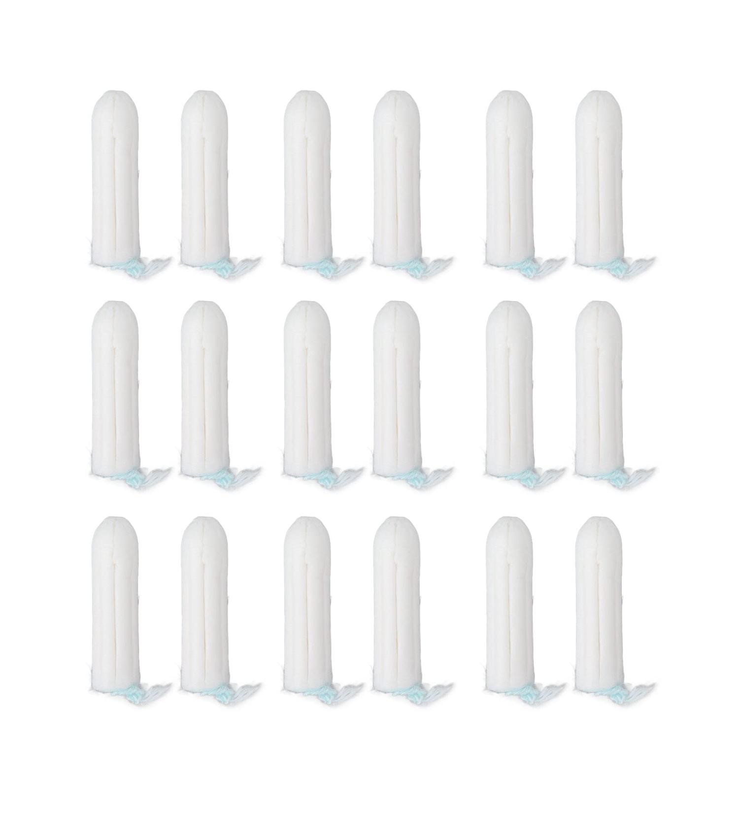 18 Pieces Portable Soft Cotton Tampons for Swimming Shopping Sports - Hygienic & Absorbent for Women - Buy Online on GoSupps.com