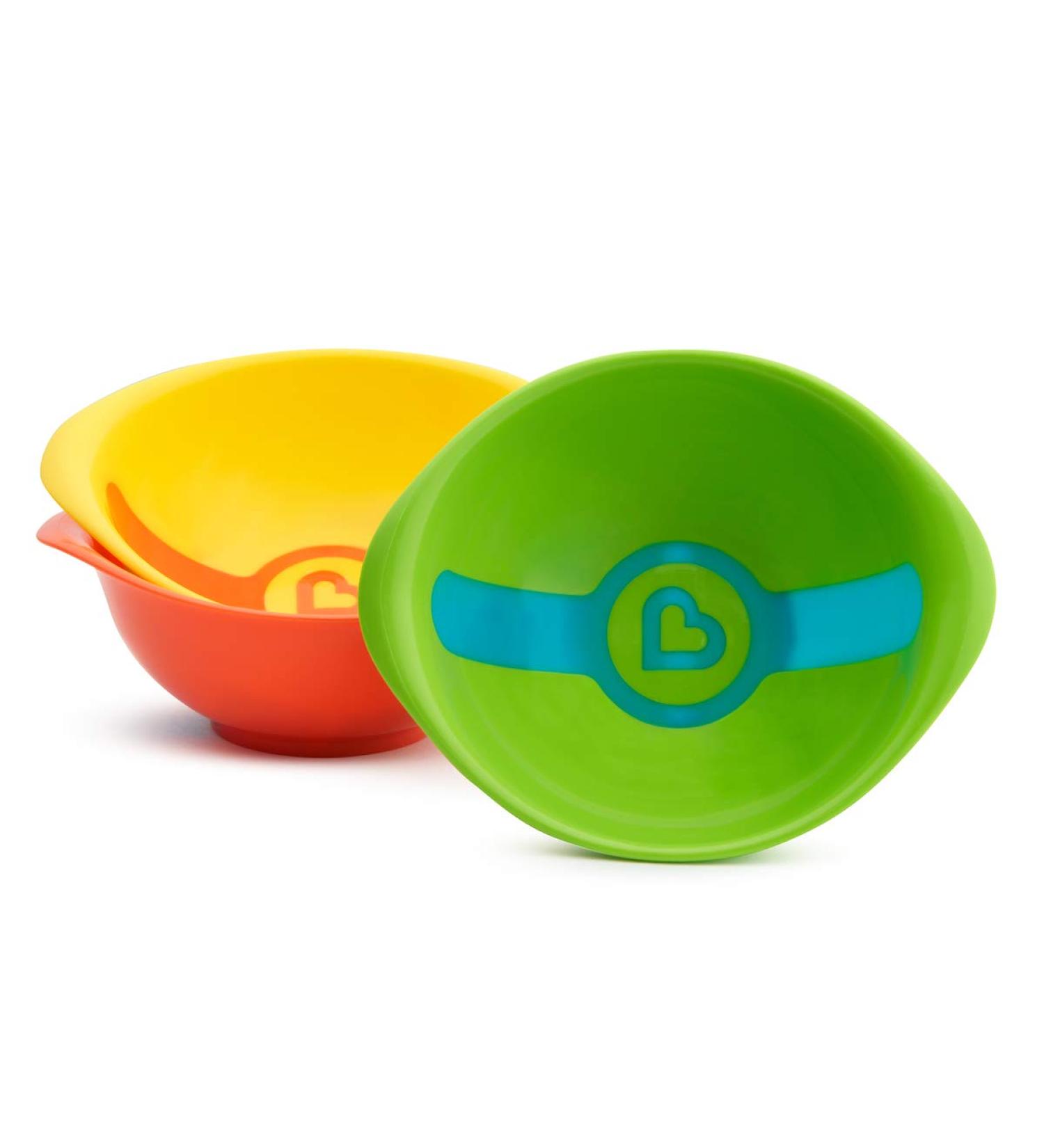 Munchkin White Hot Heat Sensor Porridge Bowls - Pack of 3 | International Shipping Available - Buy Online on GoSupps.com