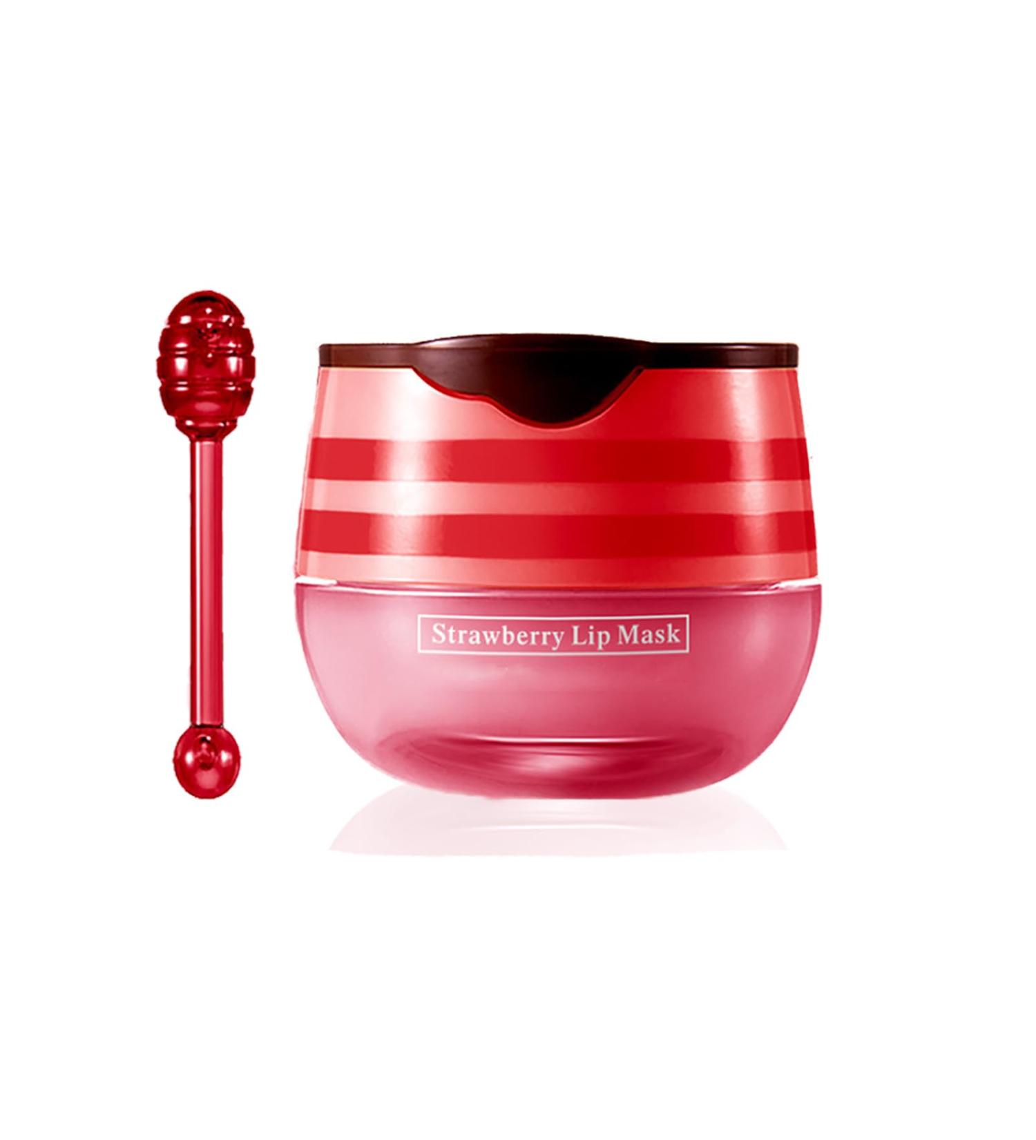 Lip Mask Lip Sleeping Mask Overnight Strawberry Lip Masks Skincare Lip Oil Lip Moisturiser for Dry Chapped Peeling Cracked Lips Fades Lip Lines Lip Balm Locks In Moisture Lip Care - Buy Online on GoSupps.com