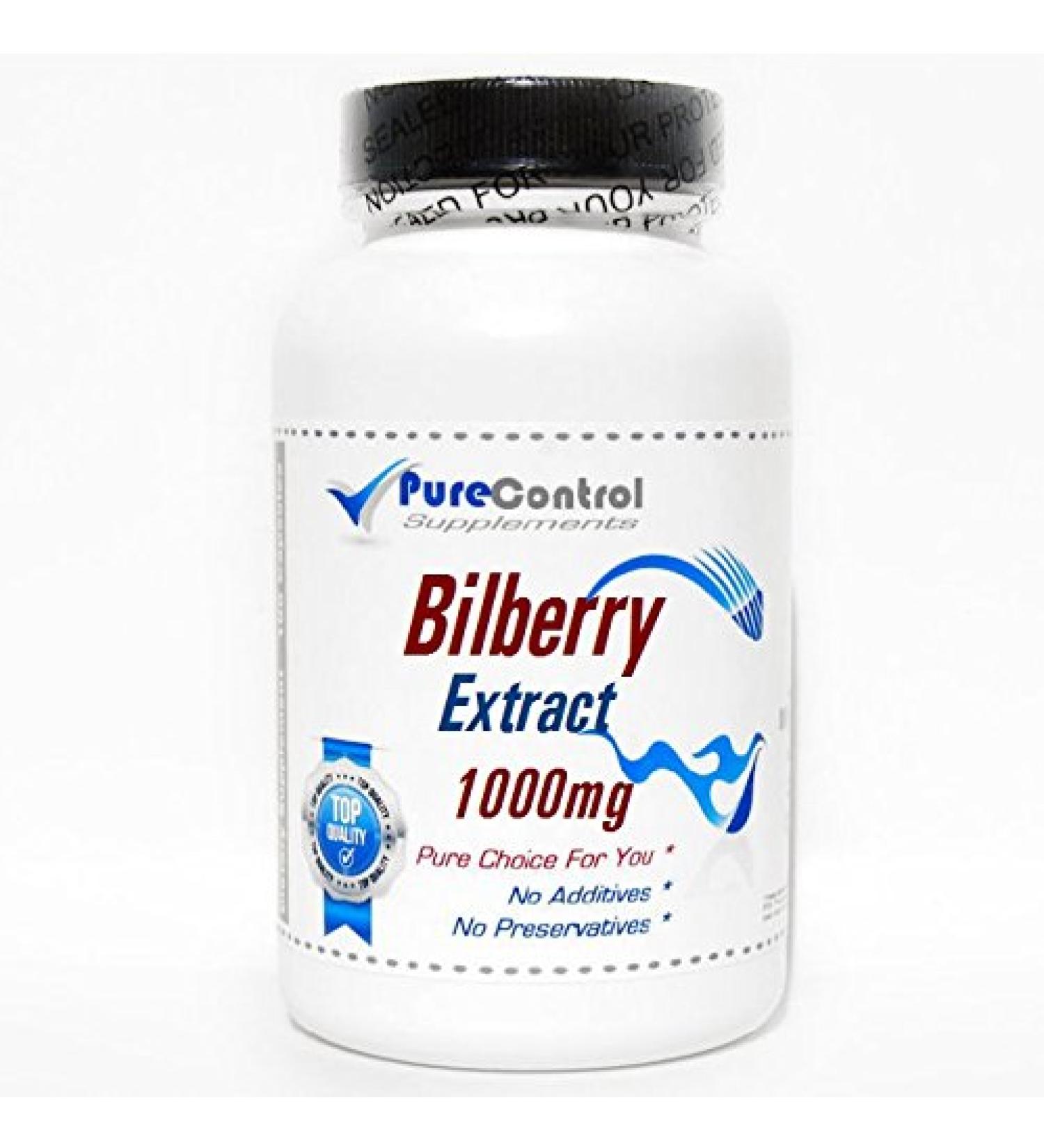 Bilberry Extract 1000mg // 200 Capsules // Pure // by PureControl Supplements