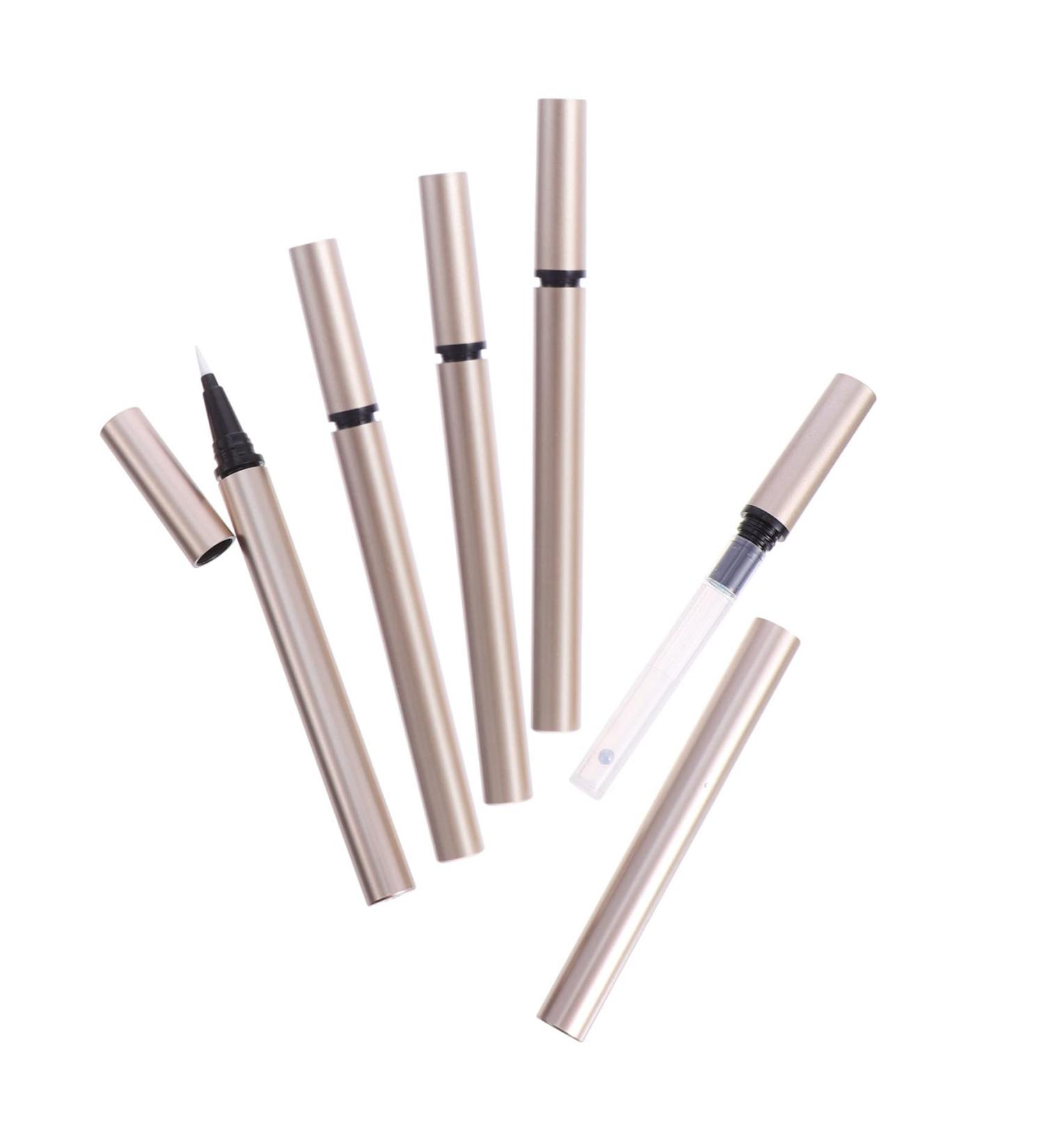 DOITOOL 5pcs Eyeliner Empty Brown Eyeliner Pencil Lipgloss Tubes Liquid Eyeliner The Gold - Buy Online on GoSupps.com