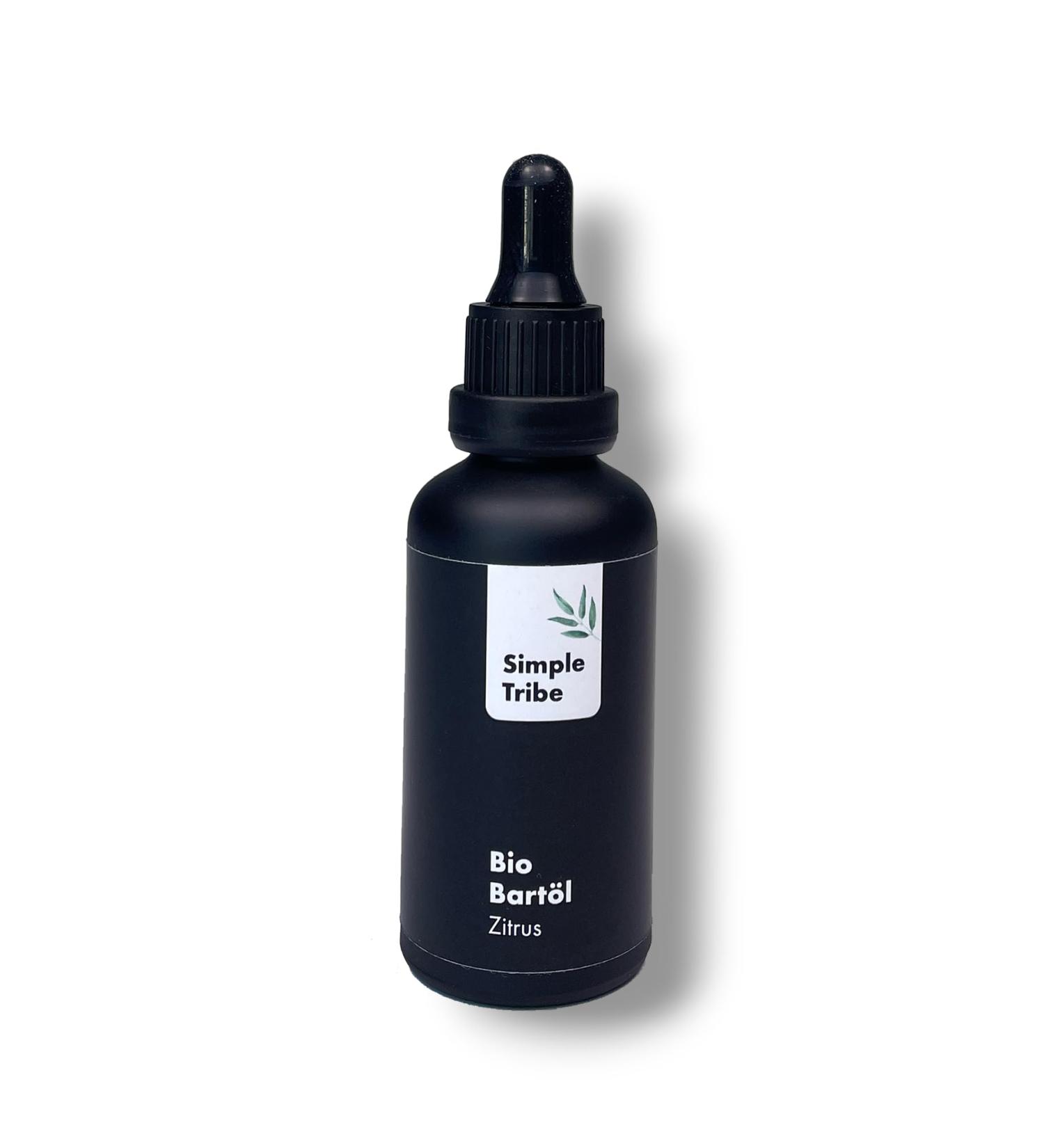 Simpletribe organic men Bart l citrus fragrance premium beard care for men - for soft beard with shine - with organic argan oil & organic jojoba oil