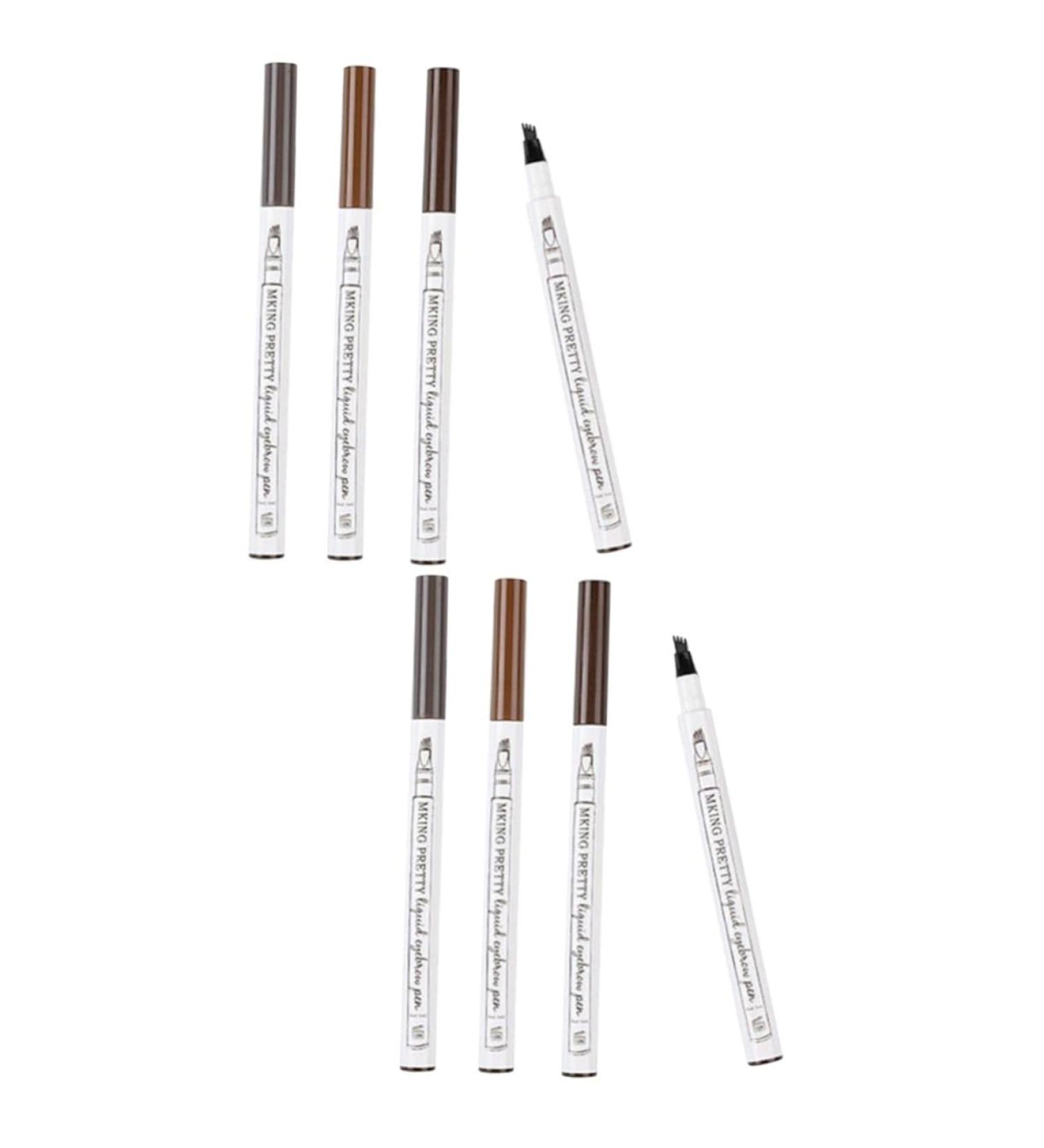 FOMIYES 8 pcs Makeup #chestnut Eyebrow Pencil Natural Pen Fine #brown Grey #black Liquid #dark Long-lasting 1 count (Pack of 1) As Shownx2pcs - Buy Online on GoSupps.com