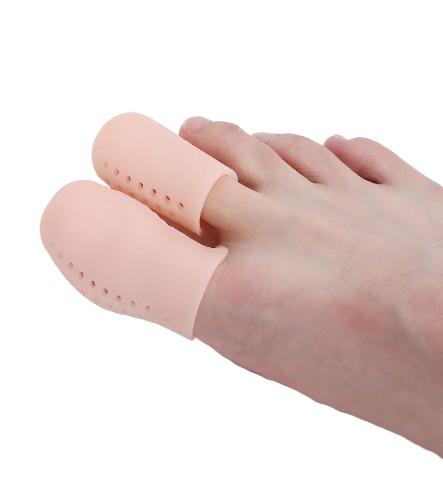 8 Pairs Silicone Toe Protectors - Breathable Toe Caps for Men & Women | Pain Relief for Ingrown Toenails Bubbles Hammer Toe - Buy Online on GoSupps.com