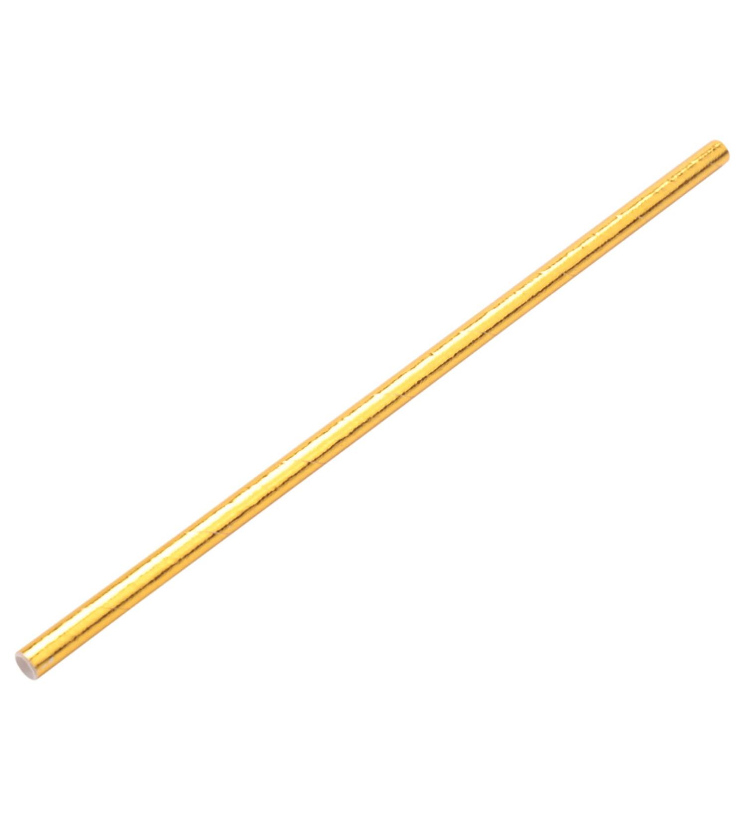 TRIPPER Gold Foil Paper Straws Biodegradable Disposable Party Drinking Straws Pack of 100 Celebrations - Buy Online on GoSupps.com