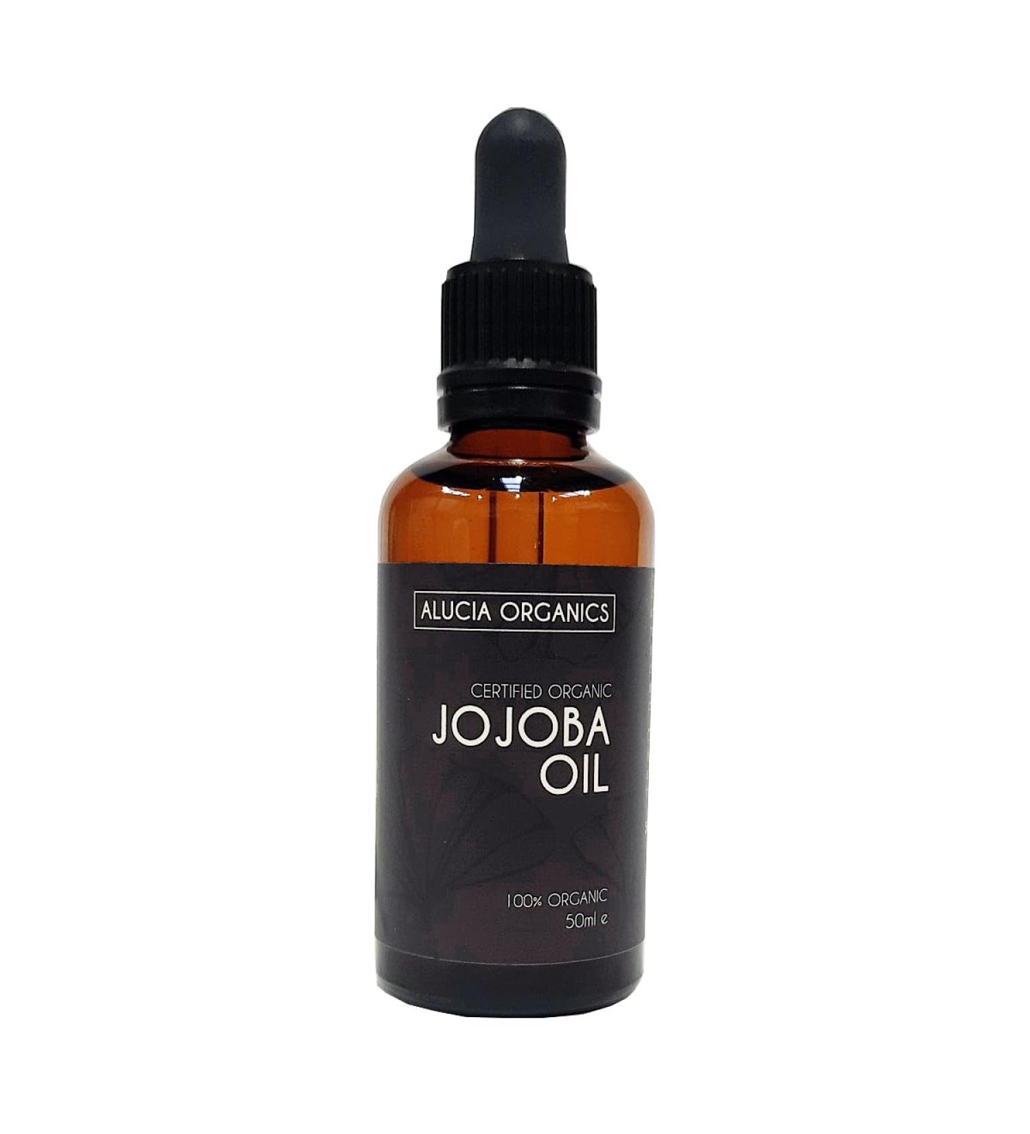  ALUCIA ORGANICS Certified Organic Jojoba Oil - 100% Pure Jojoba Oil for Face Body & Hair - Natural Cold Pressed & Unrefined - Vegan & Cruelty Free - Buy Online on GoSupps.com
