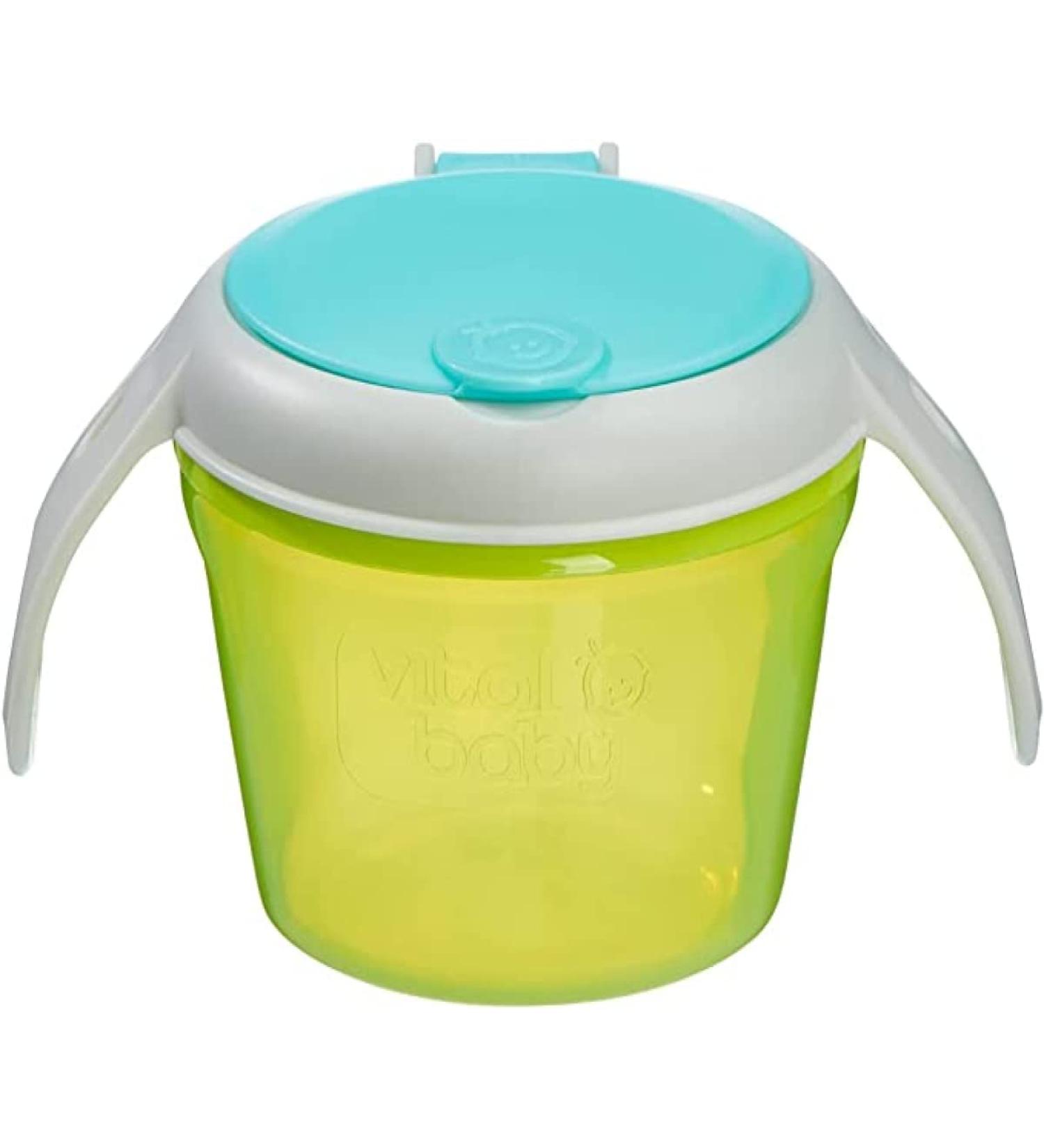 Vital Baby NOURISH Snack Pot - Non-Spill, Easy Grip Handles, Seal Lid - Buy Online on GoSupps.com