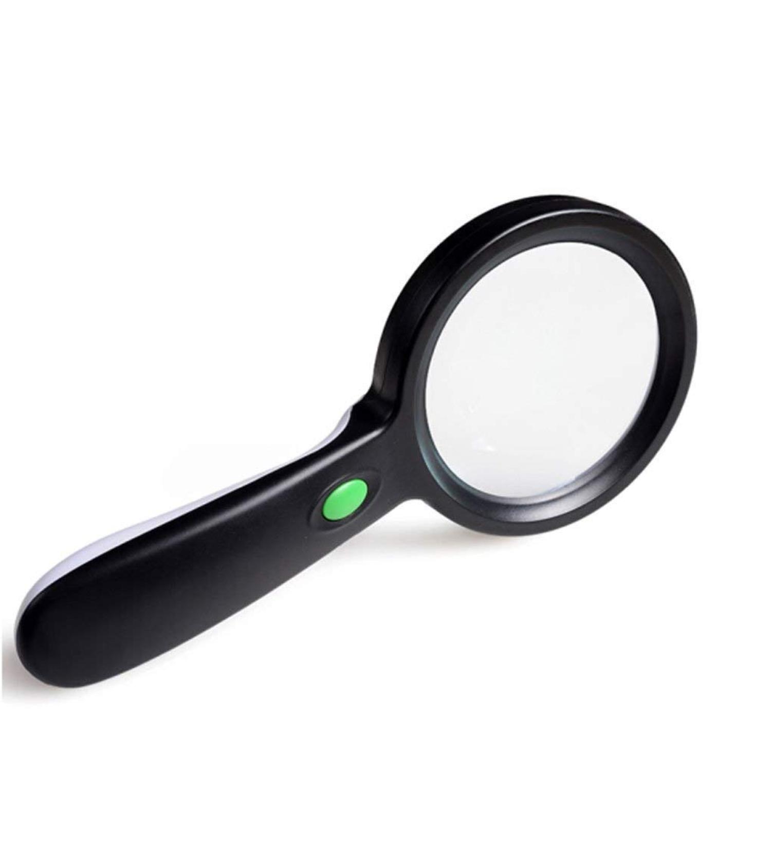 Magnifier 20 Times Led Handheld Magnifying Glass Lamp Hd Glass High-Power Optical Lens Protect Vision Without Hurting Eyes Lofty Ambition - Buy Online on GoSupps.com
