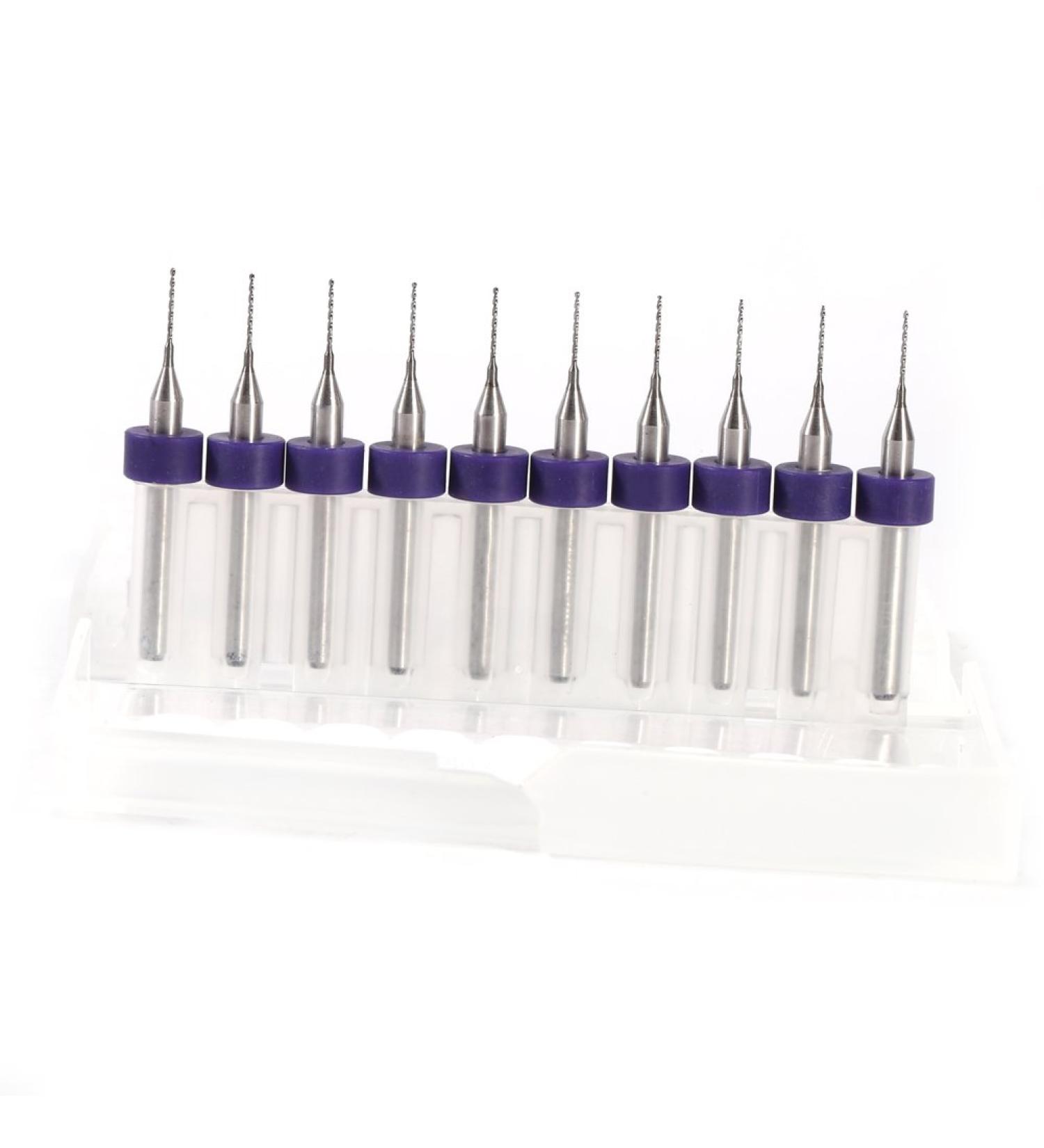 Drill Bit - 10pcs PCB Circuit Board Carbide Micro Drill Bit Tool Set 0.1mm to 1.4mm(0.5mm)