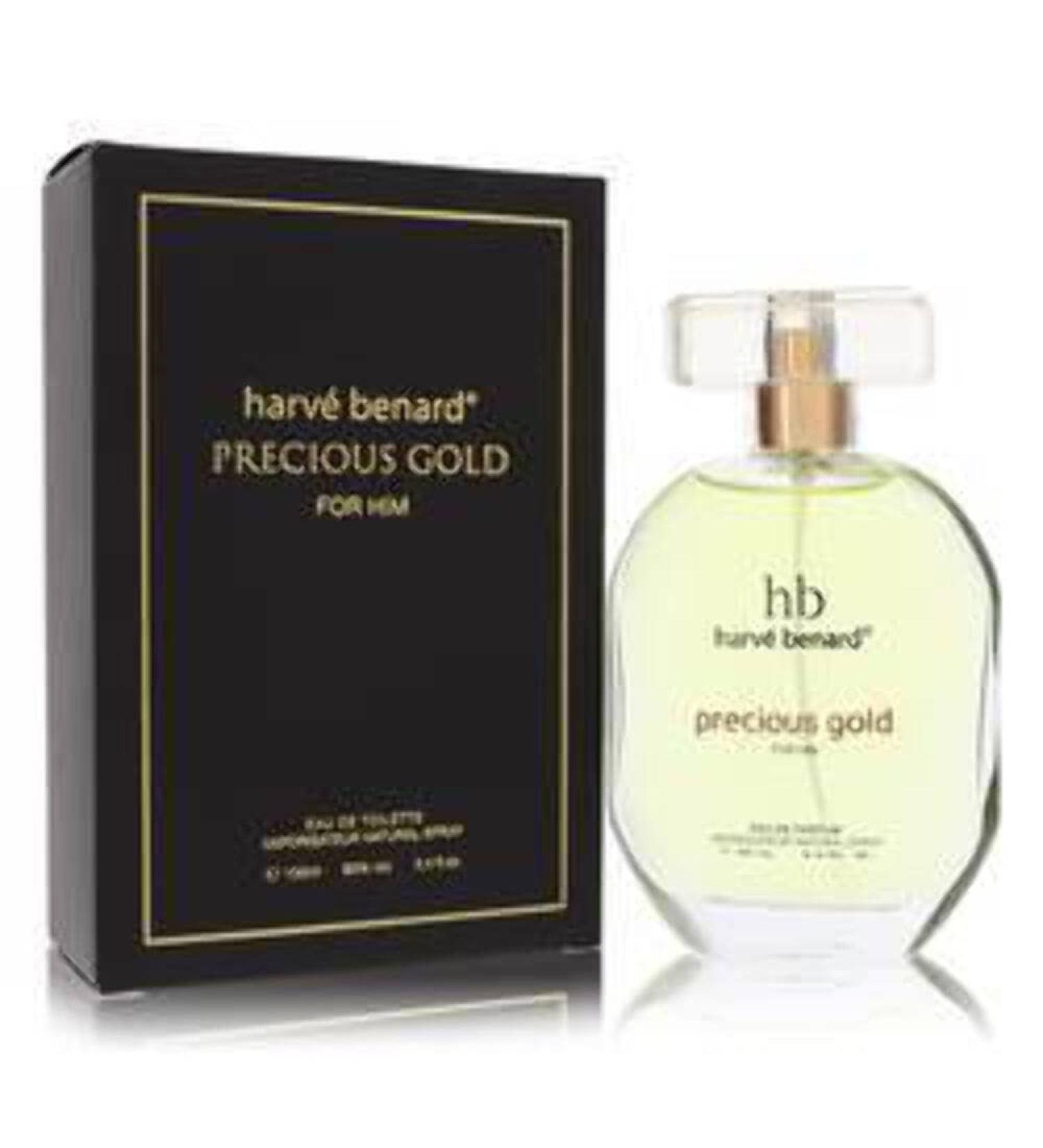 Harv Bernard Precious Gold Eau de Parfum Spray for Men 3.4 Ounce