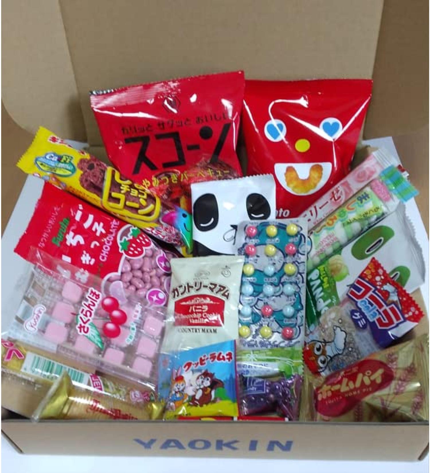 Japanese Snacks Assortment 20pcs "YAOKIN SNACK" Excellent Variety and Delicious Selection of Japanese in original YAOKIN box.