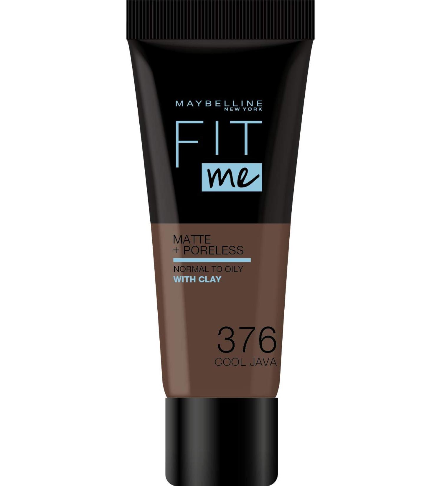 Maybelline New York liquid foundation Ton in Ton Fit me Matte and poreless color 376 chocolate nude - Buy Online on GoSupps.com