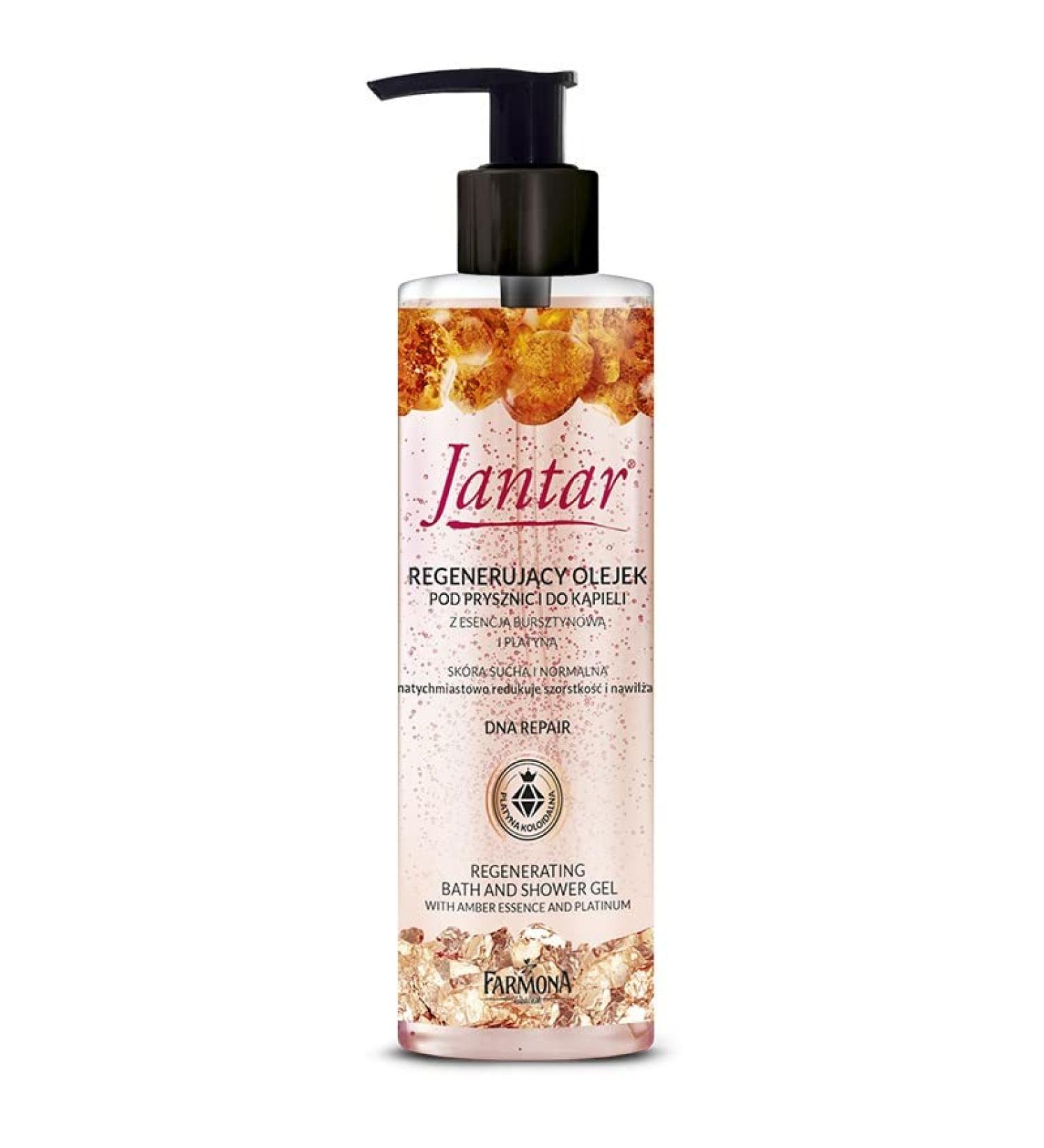 Jantar Bath and Shower Oil with Platinum 400ml