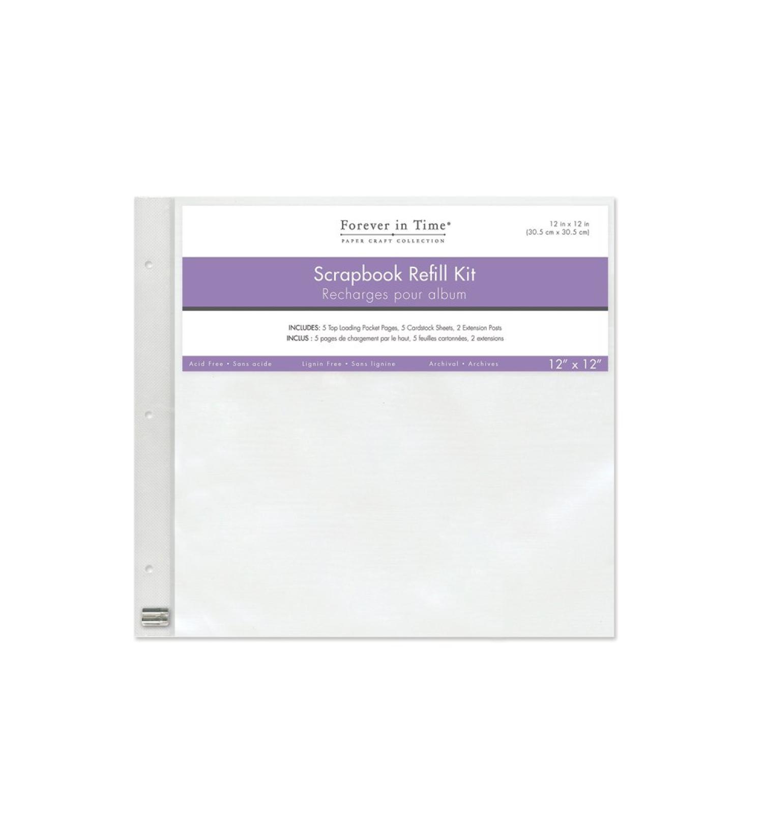 Forever in Time PC040Forever In Time Post Bound Album Refill Pack 12-Inch x 12-Inch
