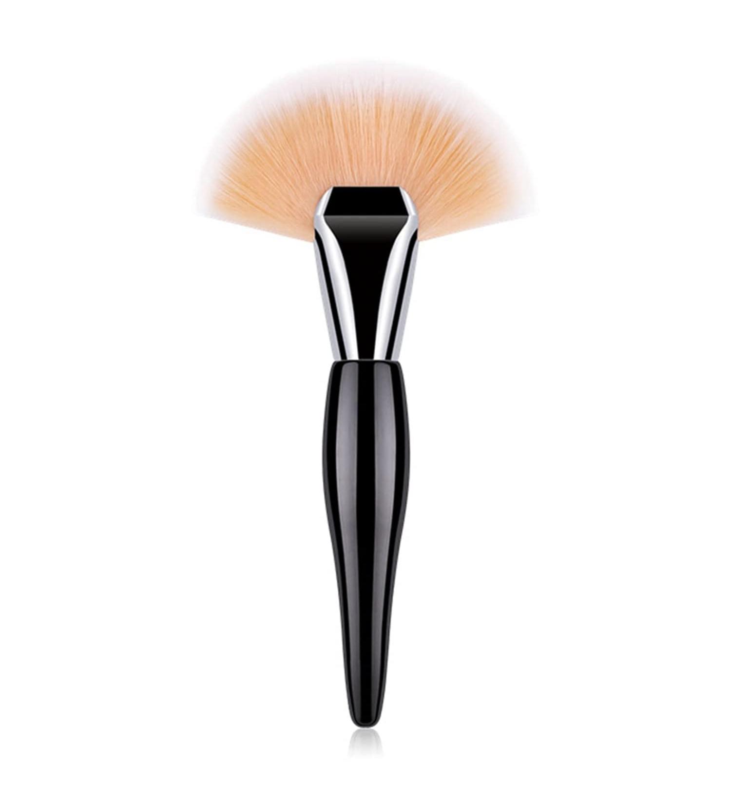 Seprendi 1 Piece Fan Shape Powder Concealer Blending Brush Professional Foundation Cosmetic Brush Make Up Black - Buy Online on GoSupps.com