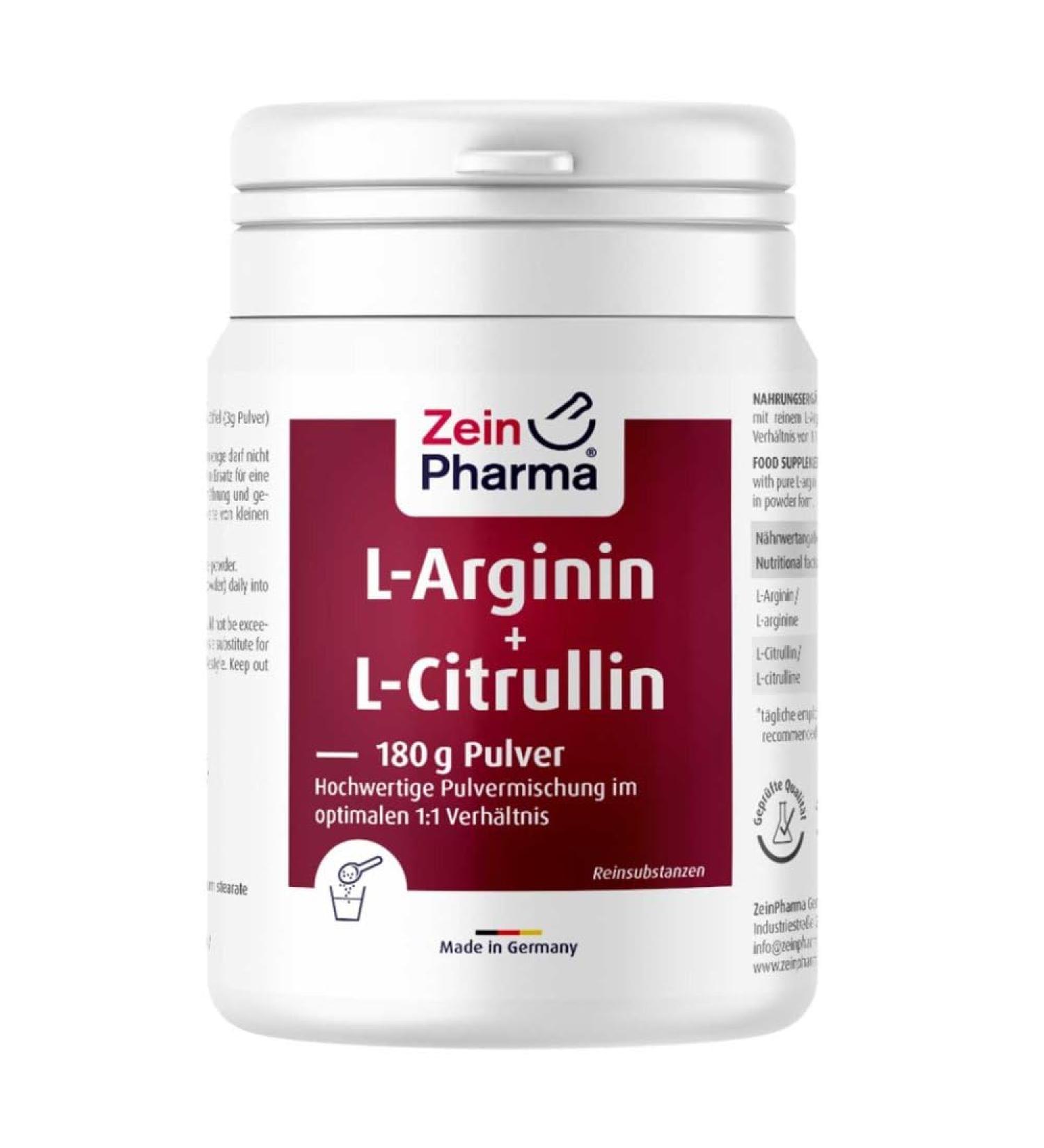 L-Arginine + L-Citrulline Powder 180g - Boost Performance & Recovery | International Shipping Available - Buy Online on GoSupps.com