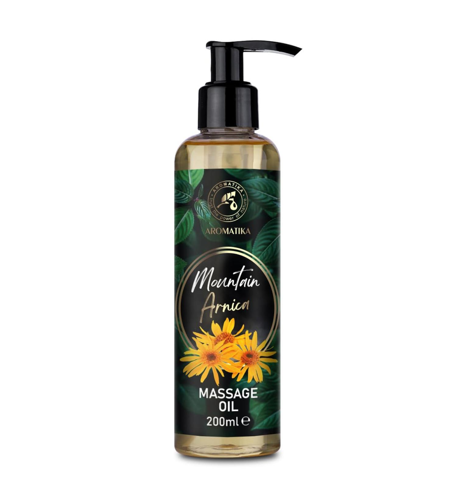 Buy Mountain Arnica Massage Oil 200ml - Pure Natural Body & Cosmetic Oil for Skin Care & Relaxation | Arnika Montana Extract - Buy Online on GoSupps.com