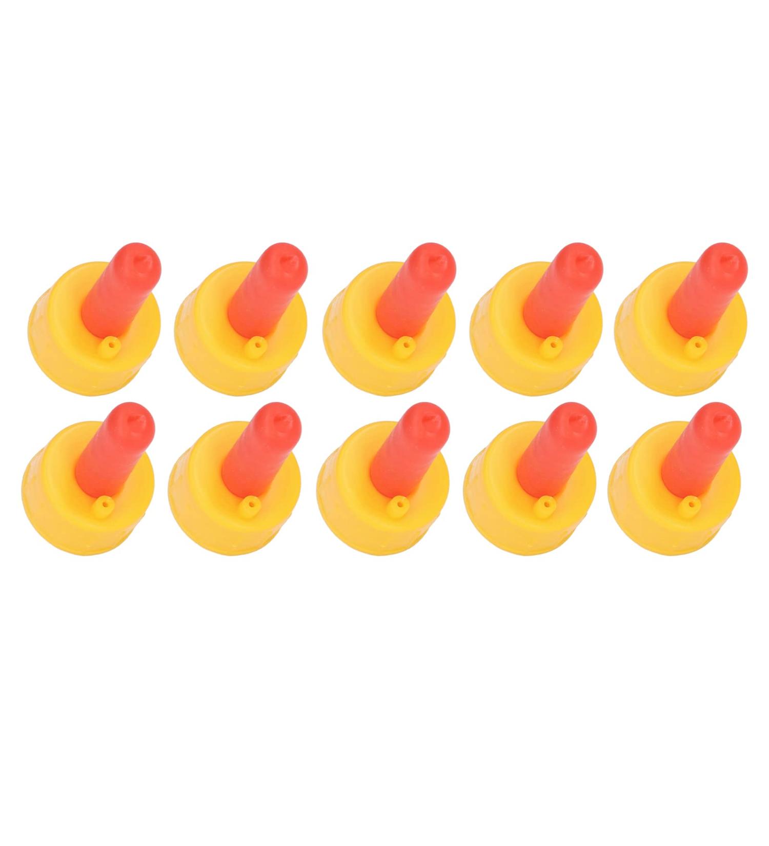 10 Pcs Soft Rubber Pritchard Nipples with Flutter Valves - Leakproof Small Animal Milk Drink Nipples for Goats, Lamb, Puppy, Foal - Screw on Bottle - Silicone Cow Calf Drinking Nipples - Buy Online on GoSupps.com