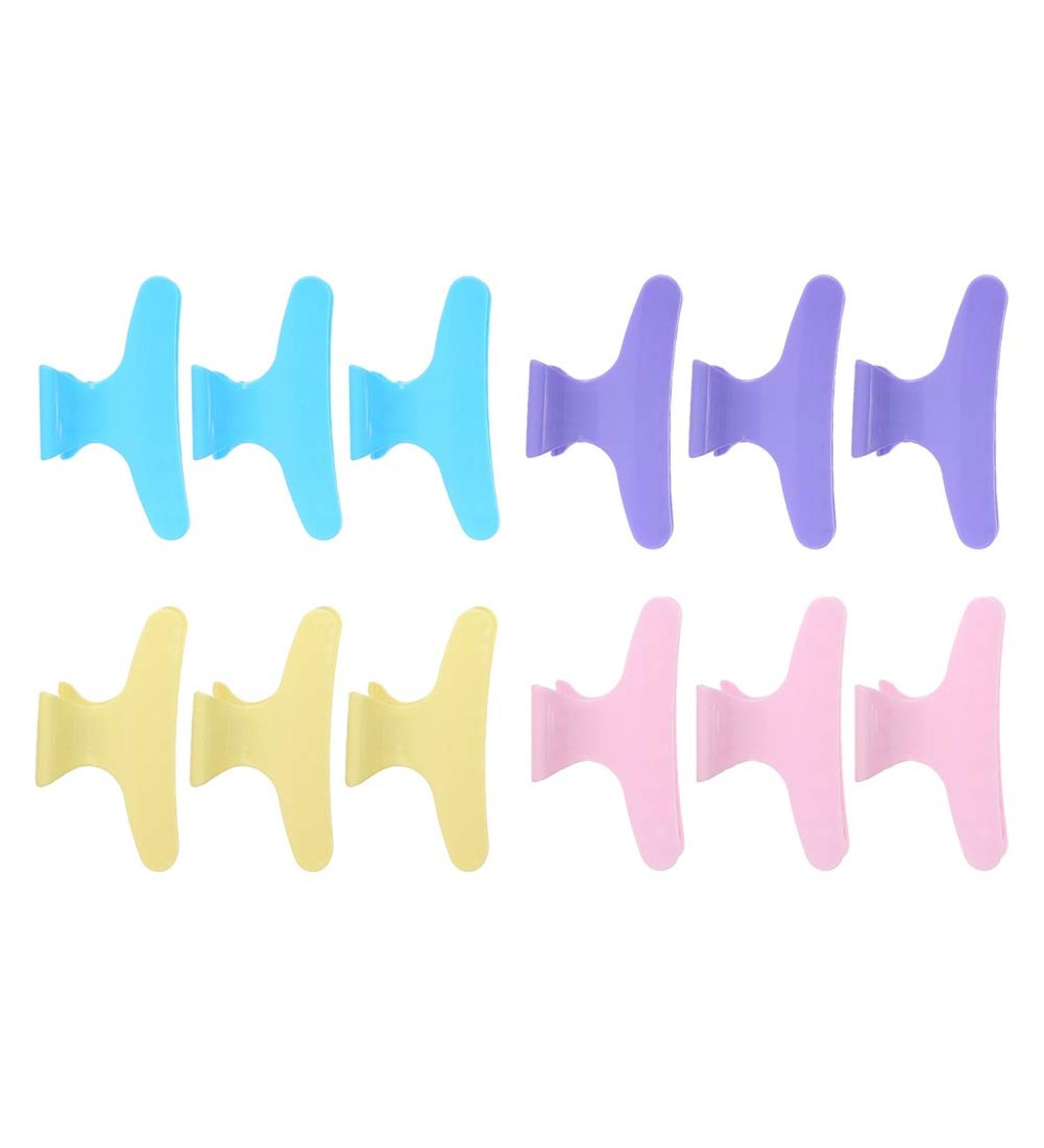 12Pcs Colorful Non-Slip Butterfly Hair Clamps - Hair Claw Accessories - Buy Online on GoSupps.com